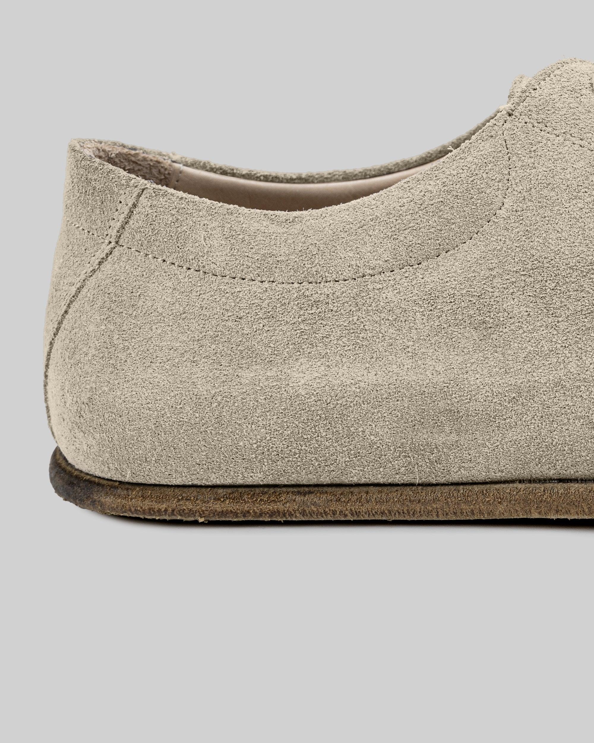 Top view Cream Barefoot Sneaker - Handcrafted Calf Leather | Bespoky