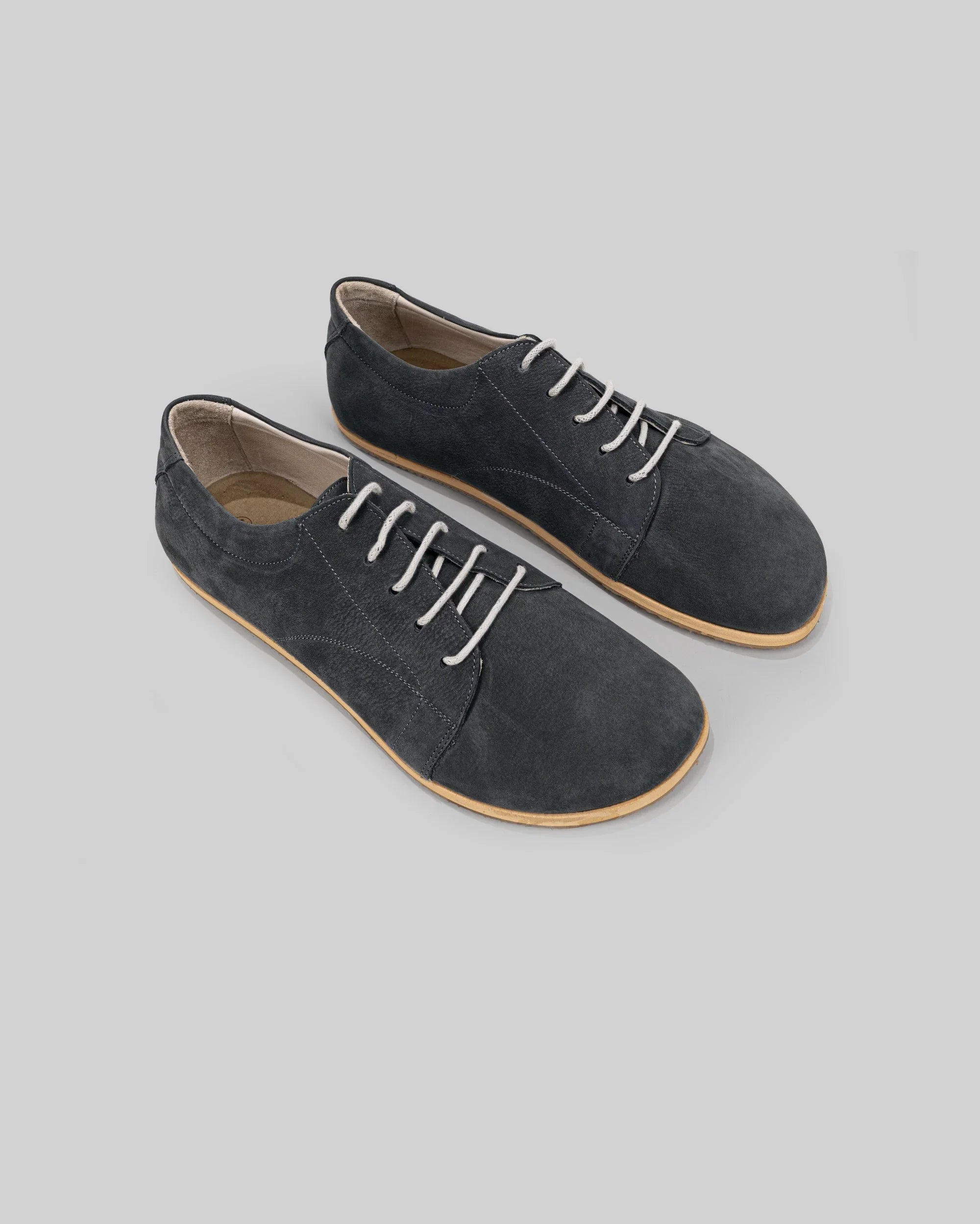 Women's Smoked Barefoot Sneaker - Handcrafted Calf Leather Wide Toe Box | Bespoky