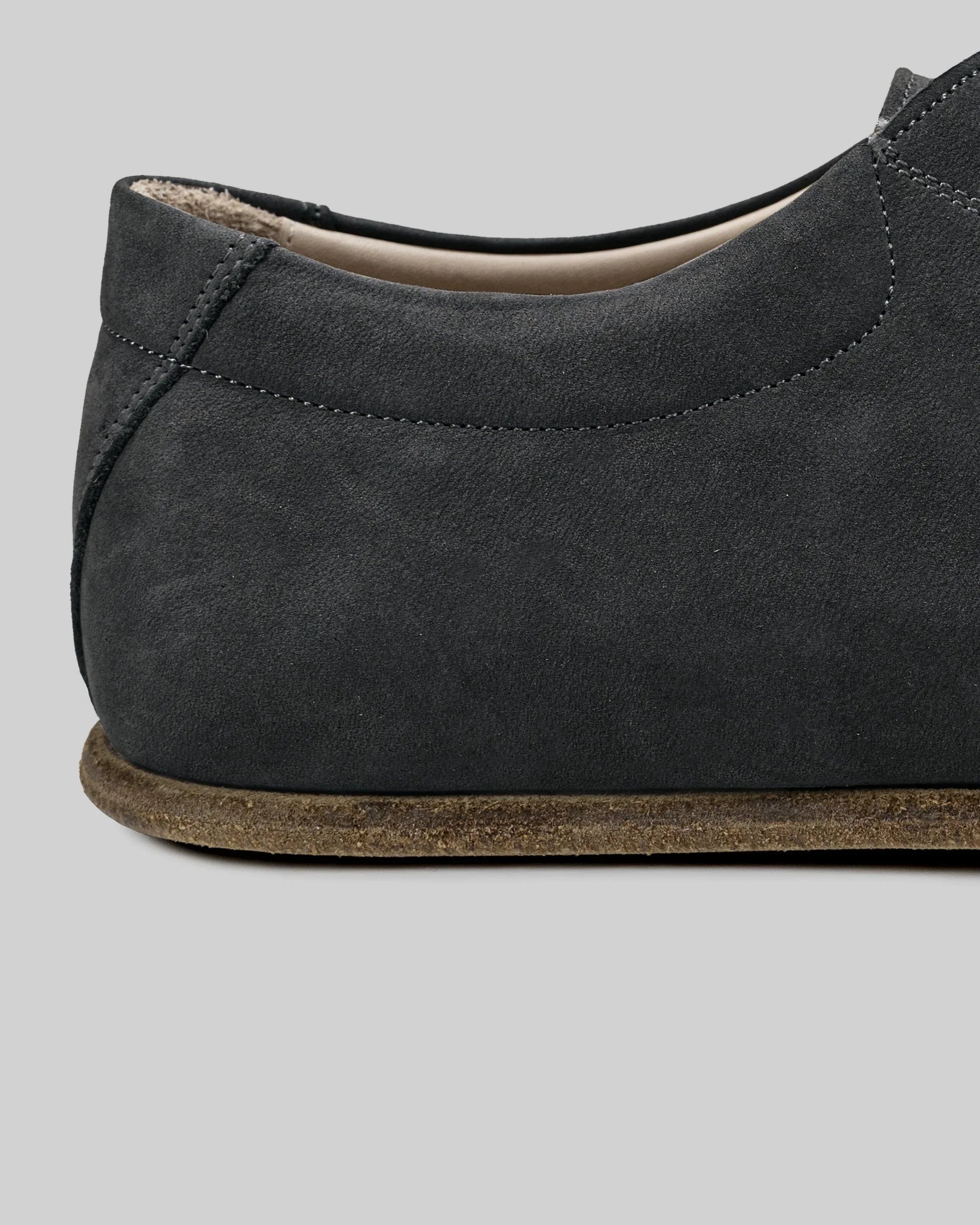 Top view Smoked Barefoot Sneaker - Handcrafted Calf Leather | Bespoky