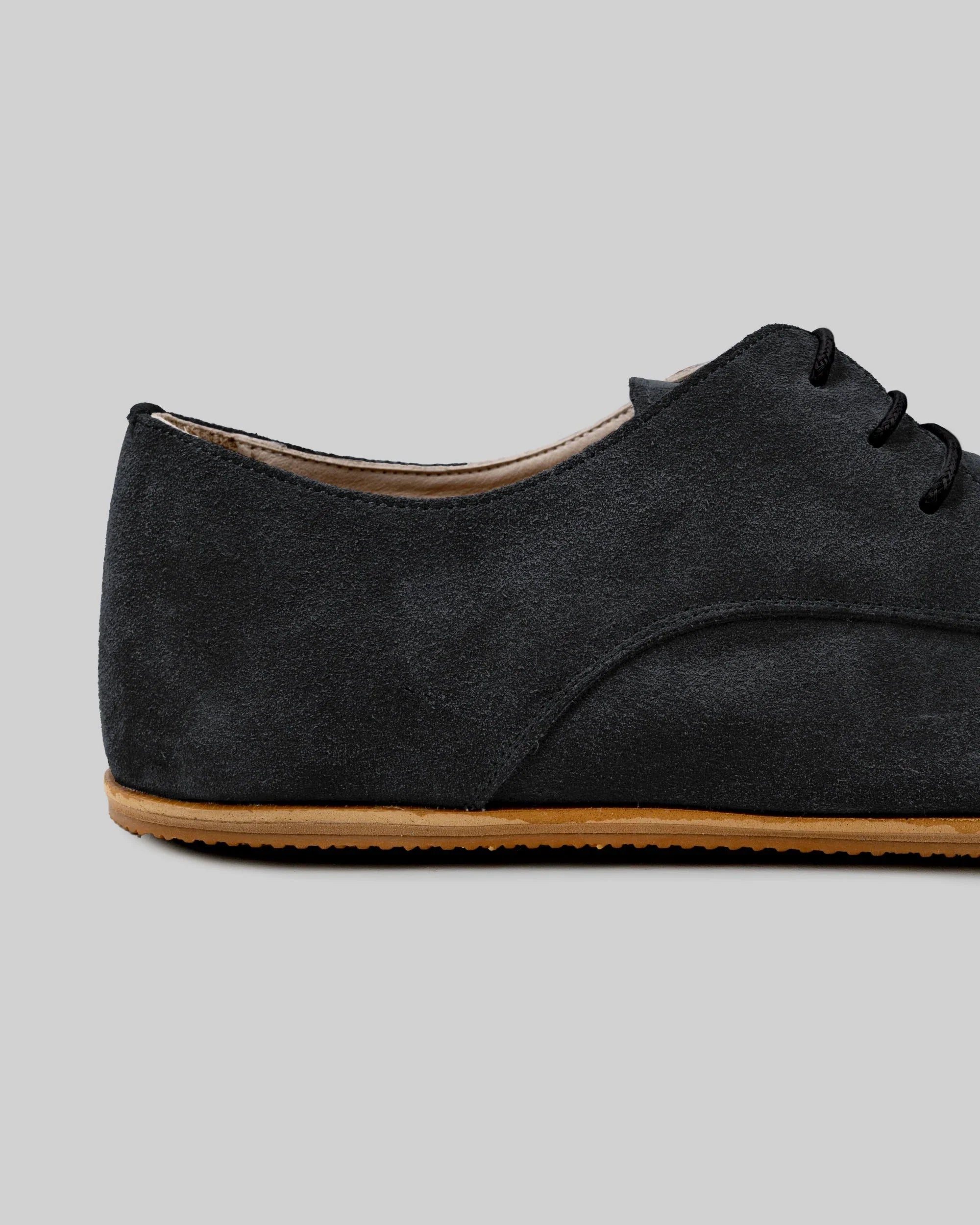 Vue de dessus Chaussures Oxford noires - Cuir de veau fait main | Bespoky