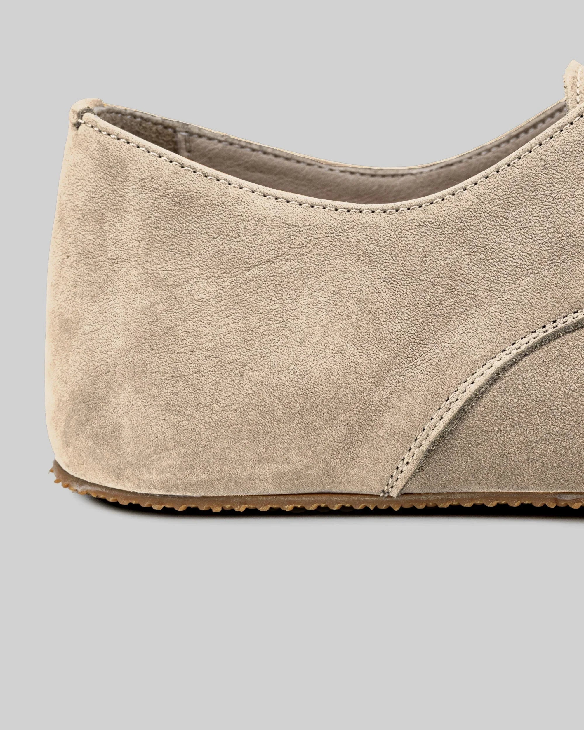 Top view Beige Oxford Shoes - Handcrafted Calf Leather | Bespoky