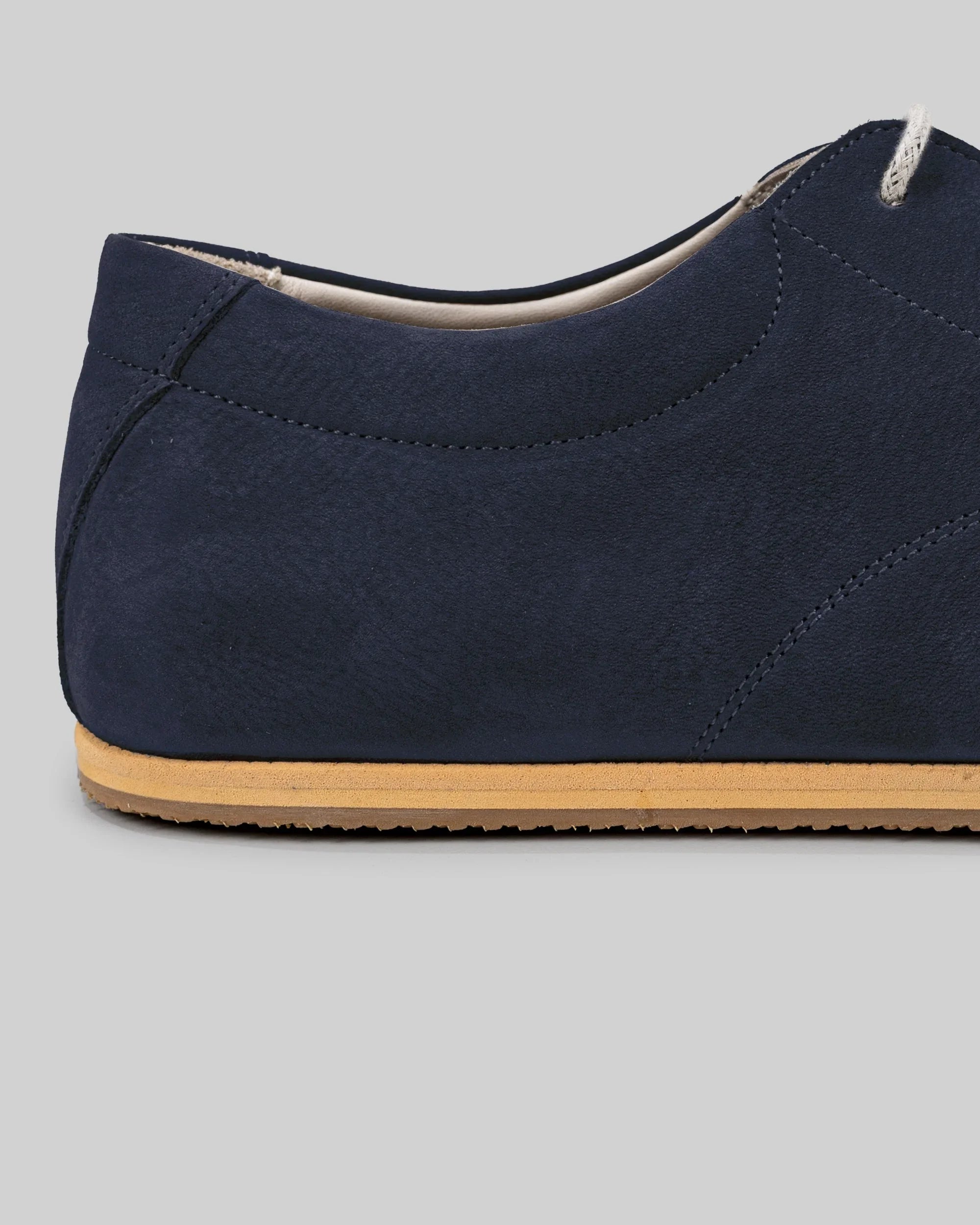 Top view Navy Barefoot Sneaker - Handcrafted Calf Leather | Bespoky