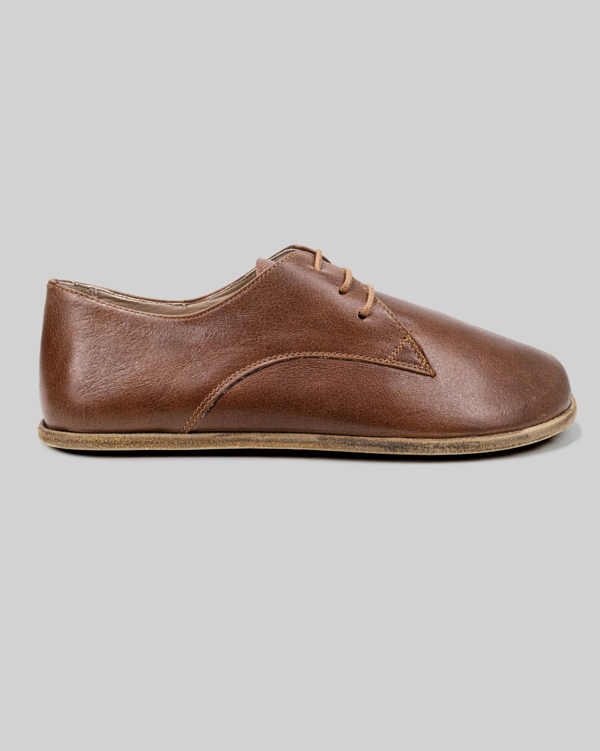 Back view Brown Oxford Shoes - Calf Leather Handcrafted | Bespoky