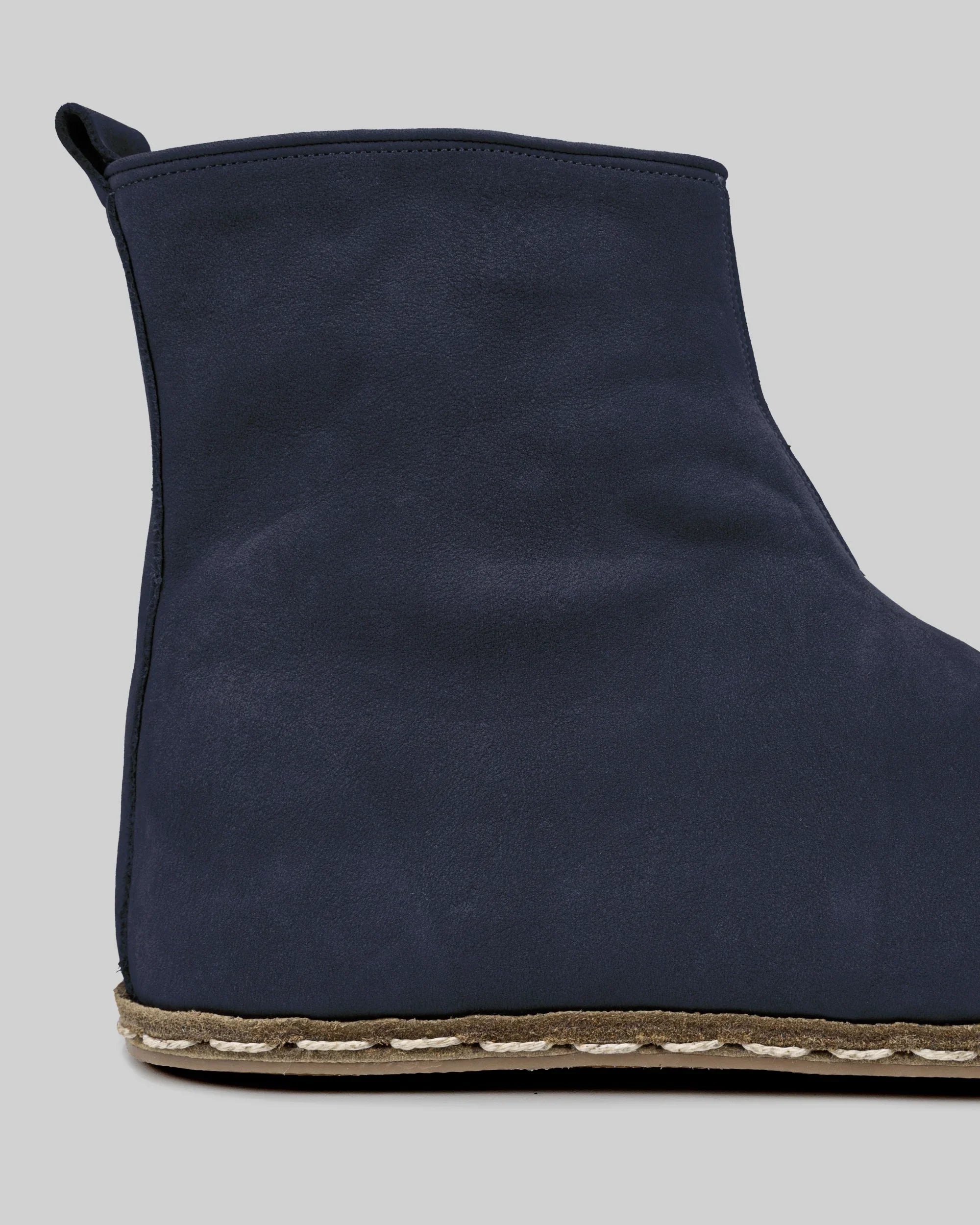 Top view Navy Chelsea Boots - Handcrafted Calf Leather | Bespoky