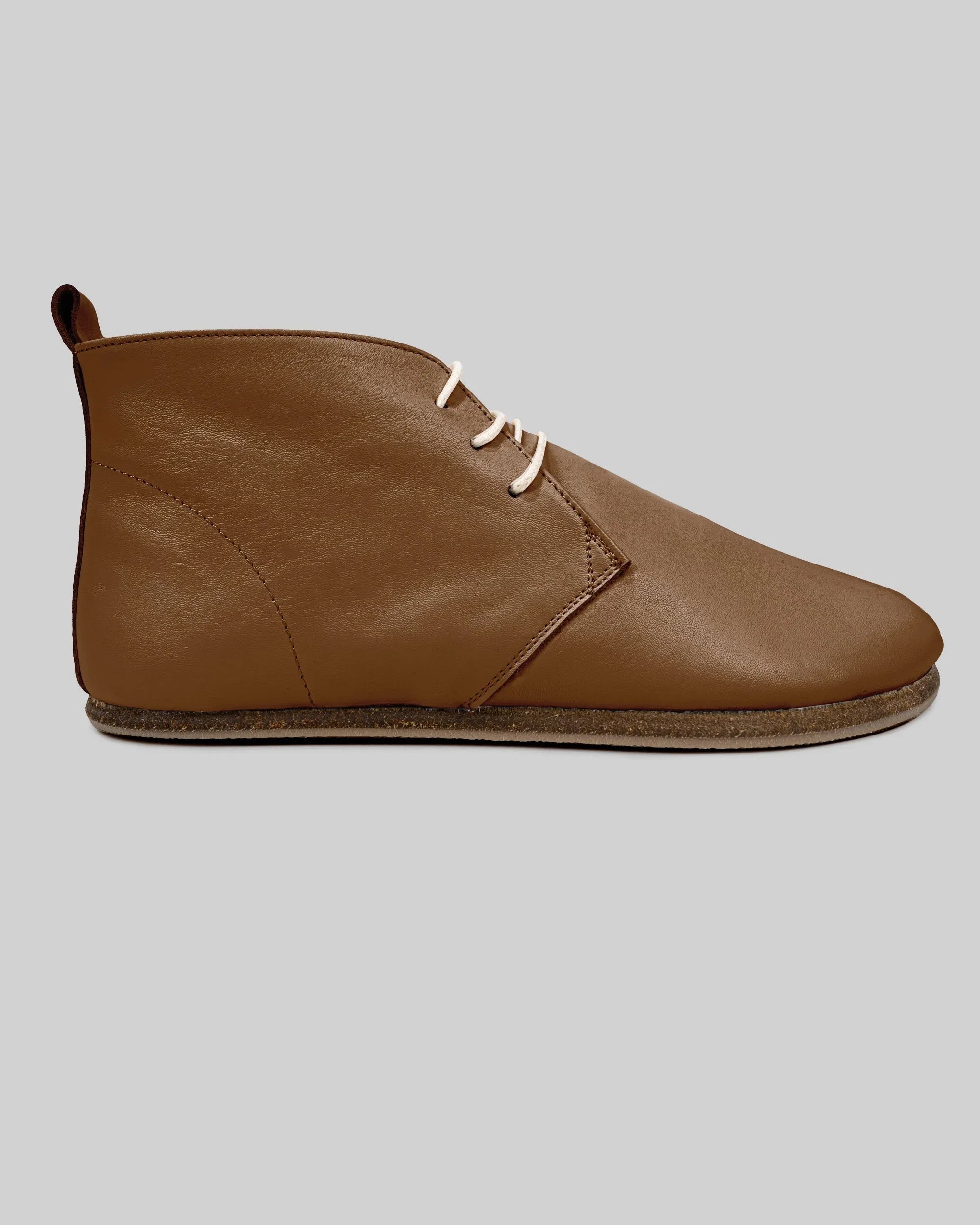 Top view Dark Tan Ankle Boots - Handcrafted Calf Leather | Bespoky