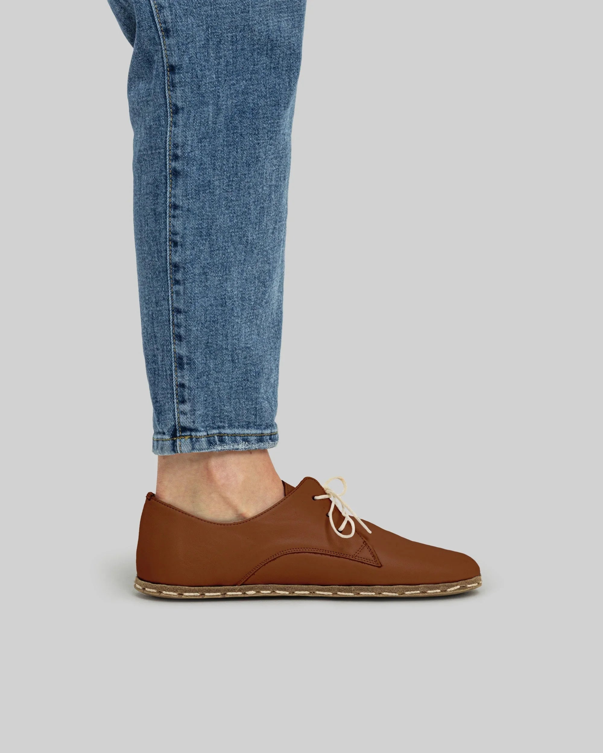 Back view Dark Brown Oxford Shoes - Calf Leather Handcrafted | Bespoky