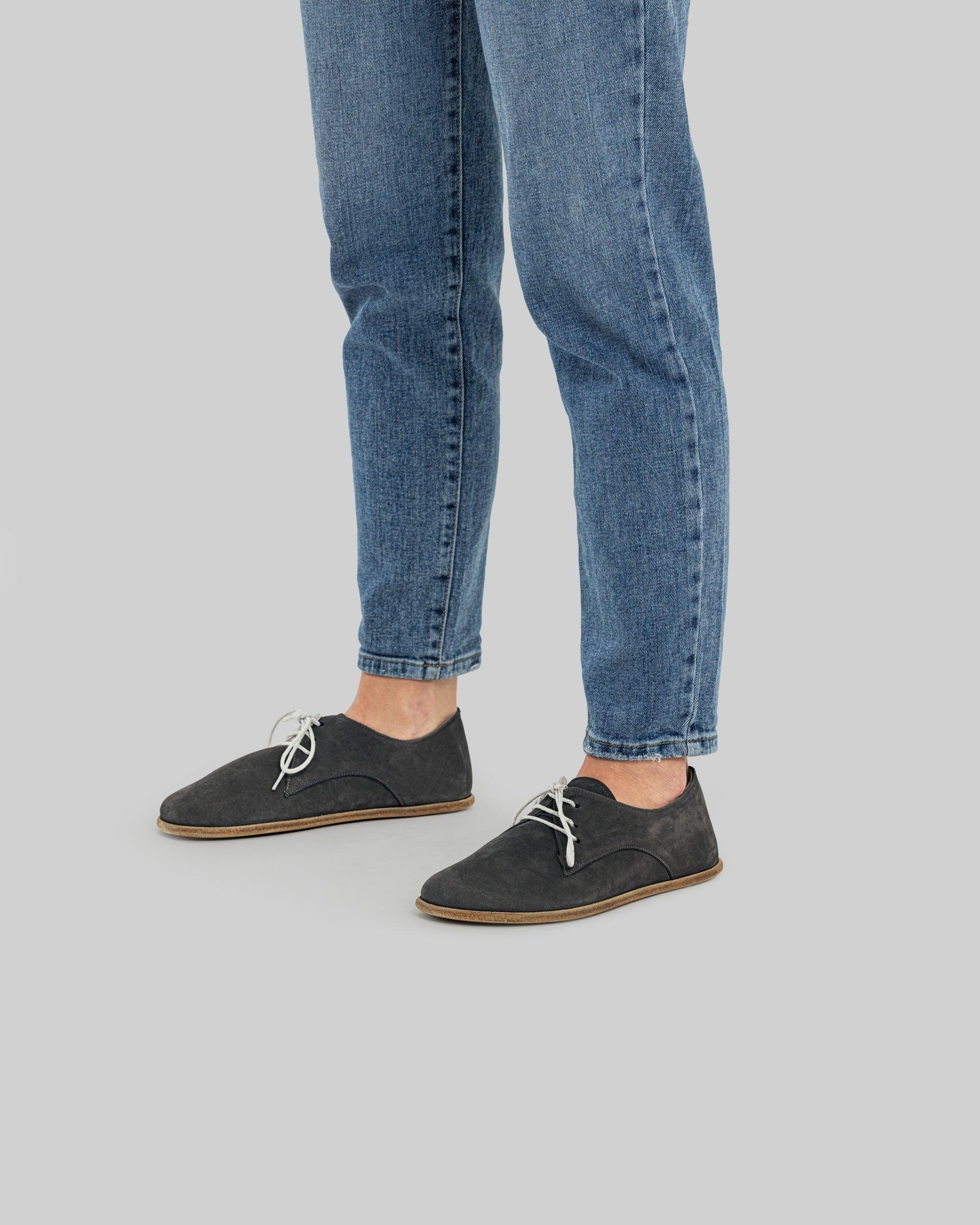 Top view Smoked Oxford Shoes - Handcrafted Calf Leather | Bespoky
