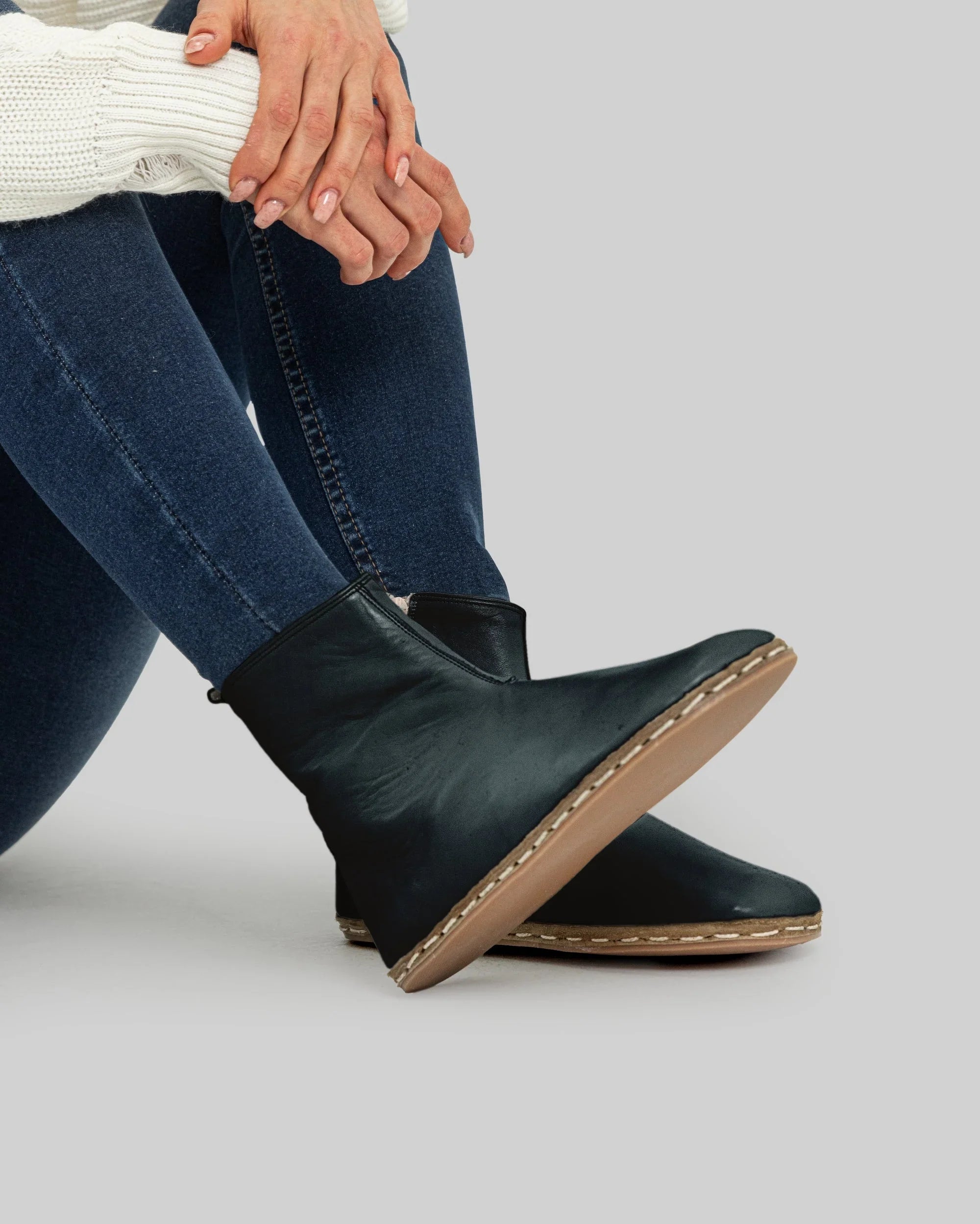 Men's Dark Green Chelsea Boots - Handcrafted Calf Leather Wide Toe Box | Bespoky