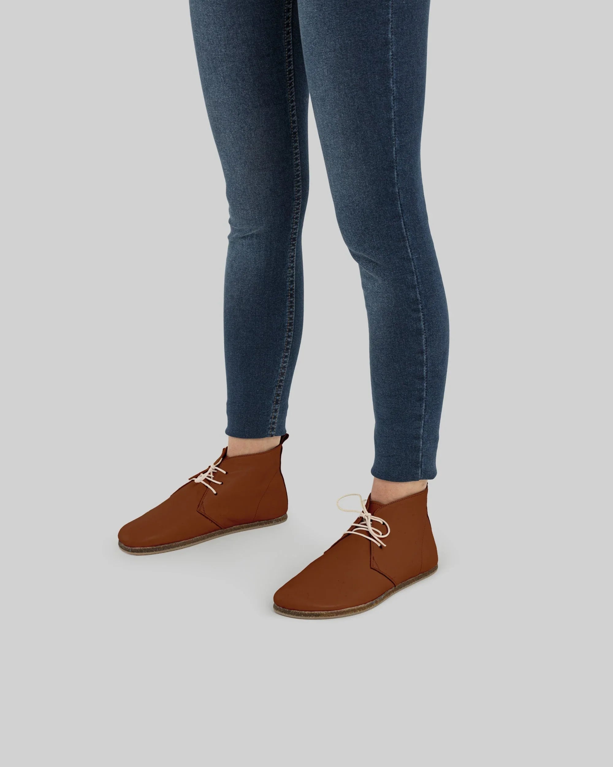 Detail Dark Brown Ankle Boots - Handcrafted Calf Leather Turkey | Bespoky