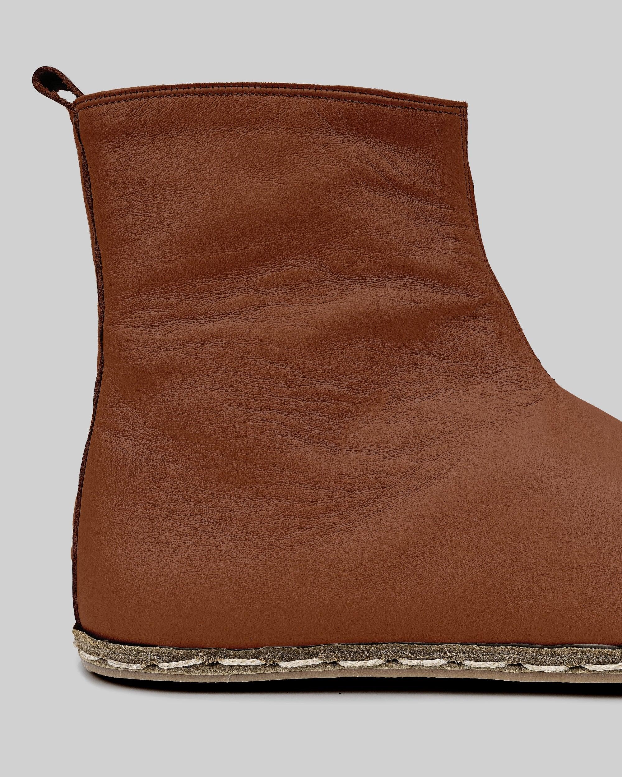 Back view Dark Brown Chelsea Boots - Calf Leather Handcrafted | Bespoky
