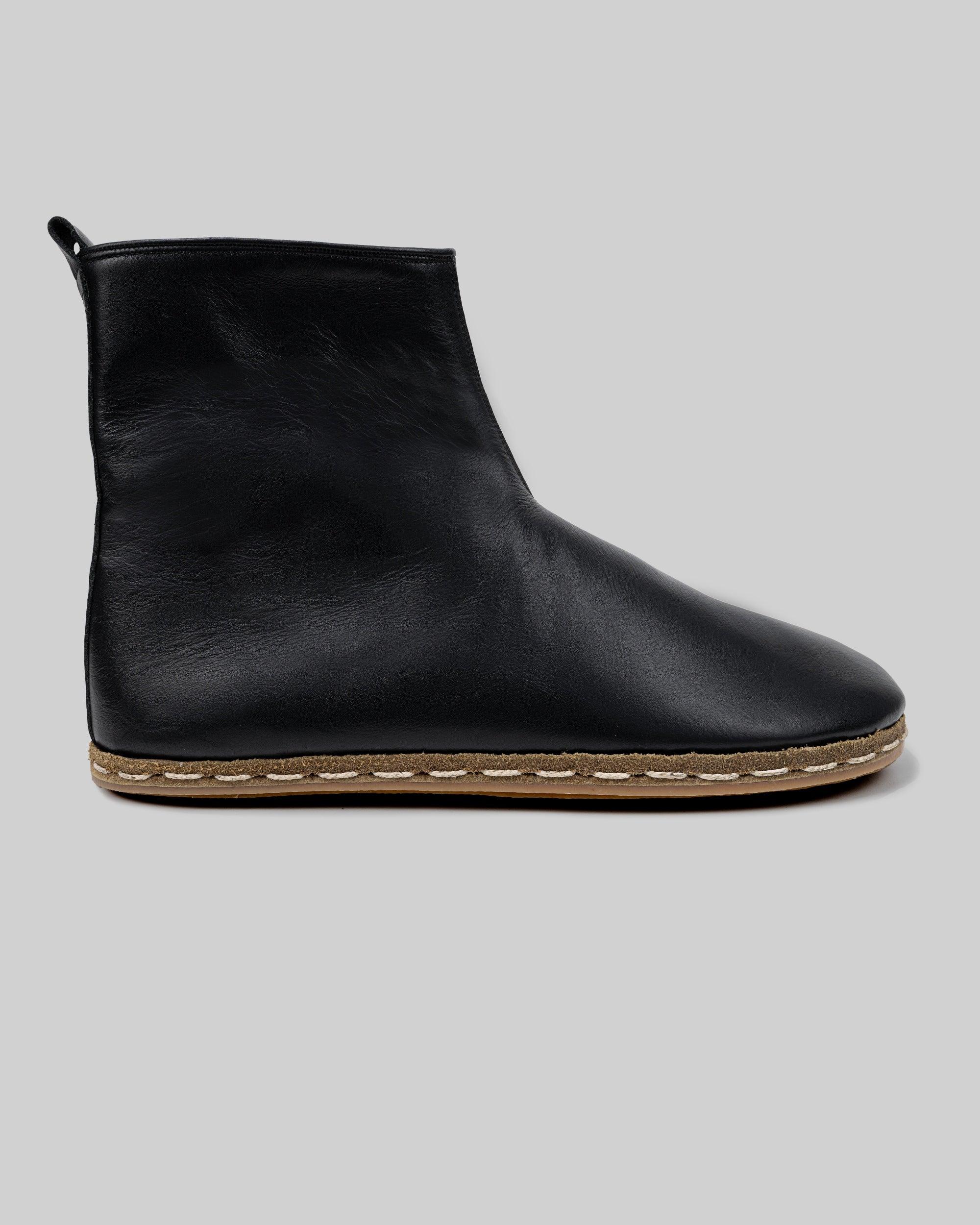 Side view Black Chelsea Boots - Calf Leather Zero Drop | Bespoky