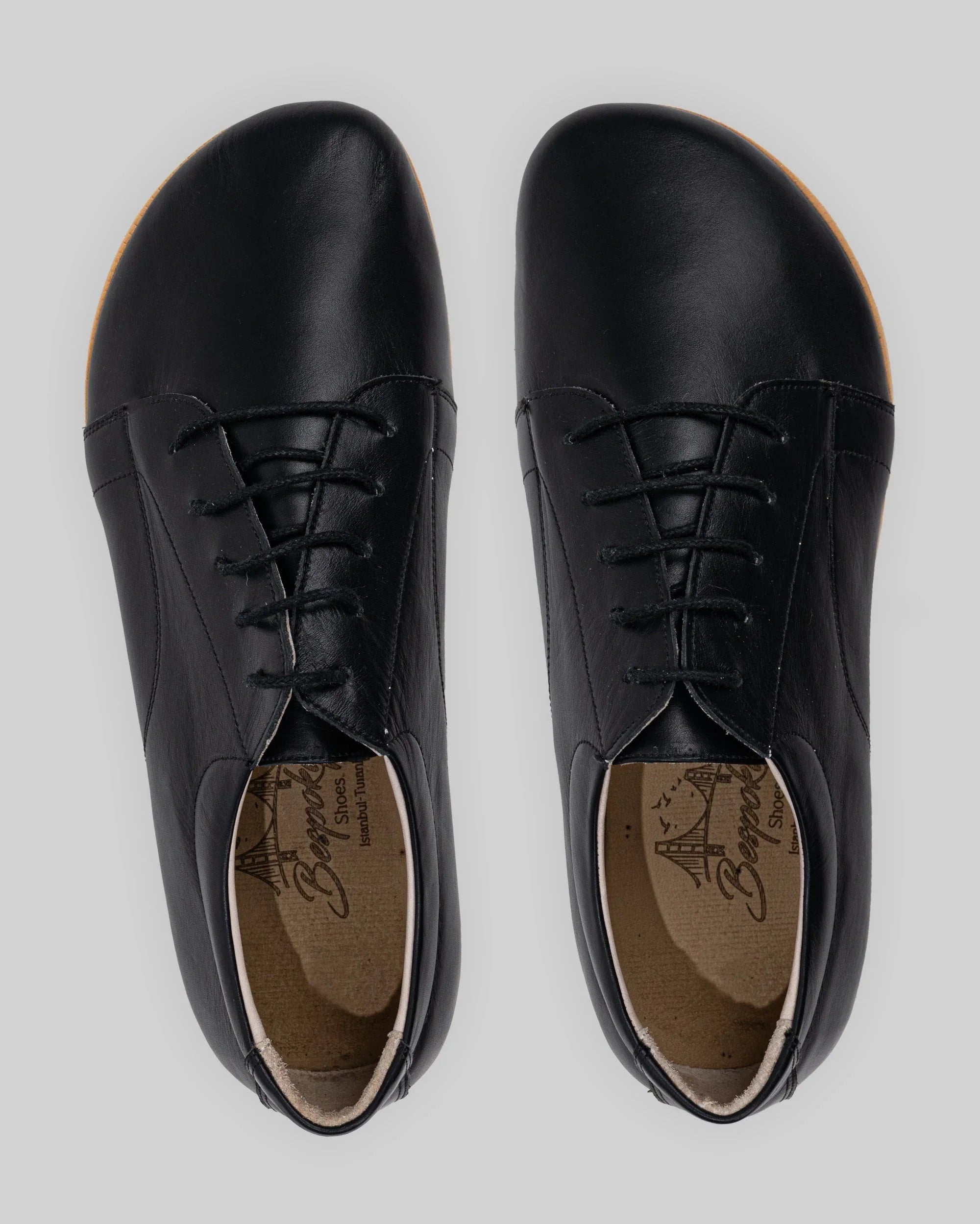 Detail Black Barefoot Sneaker - Handcrafted Calf Leather Turkey | Bespoky