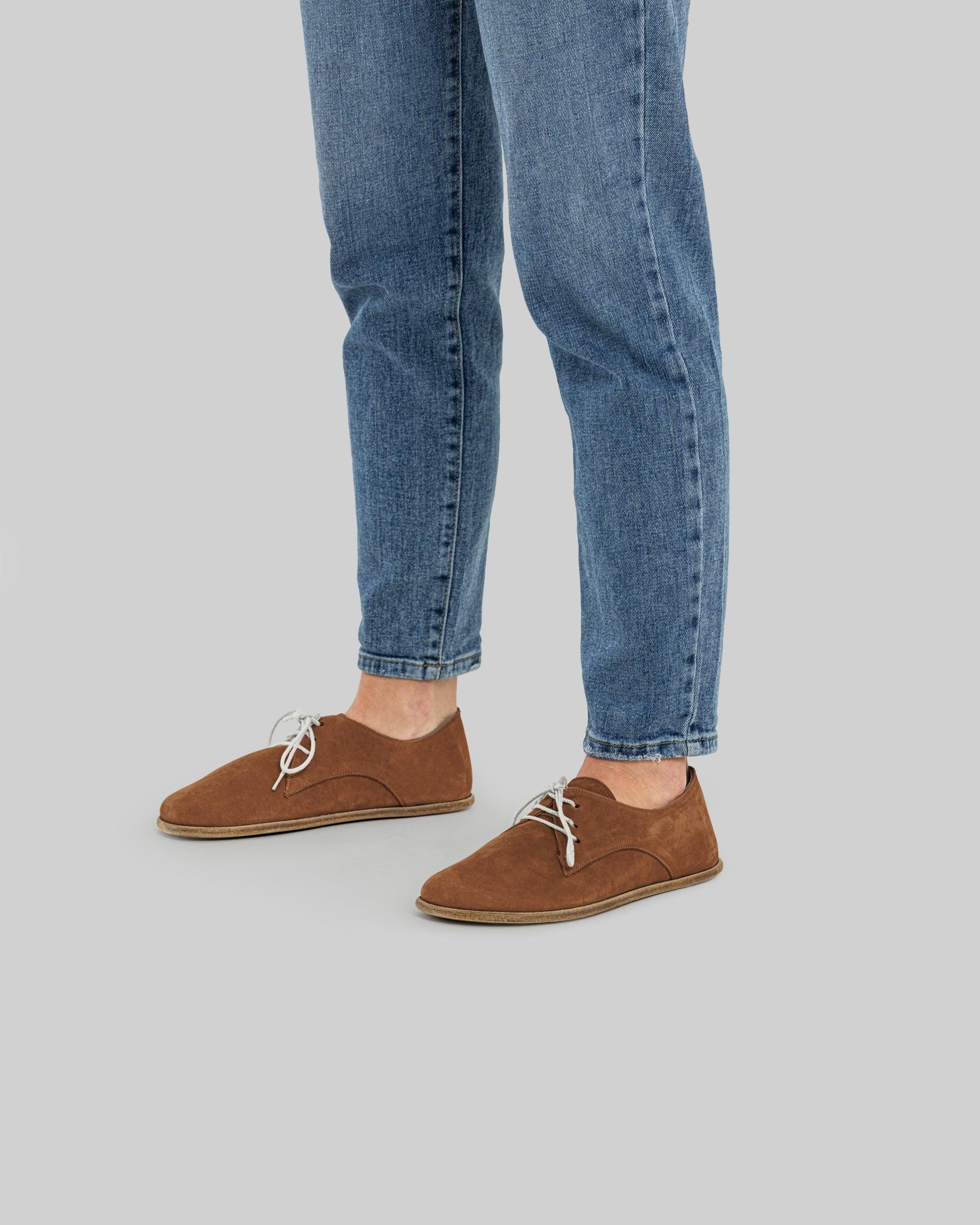Top view Tan Oxford Shoes - Handcrafted Calf Leather | Bespoky