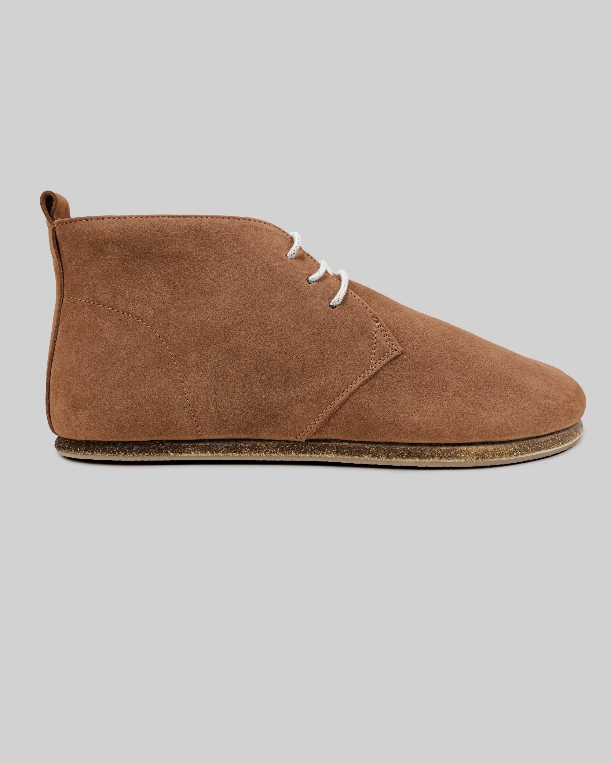 Top view Tan Nubuck Ankle Boots - Handcrafted Calf Leather | Bespoky