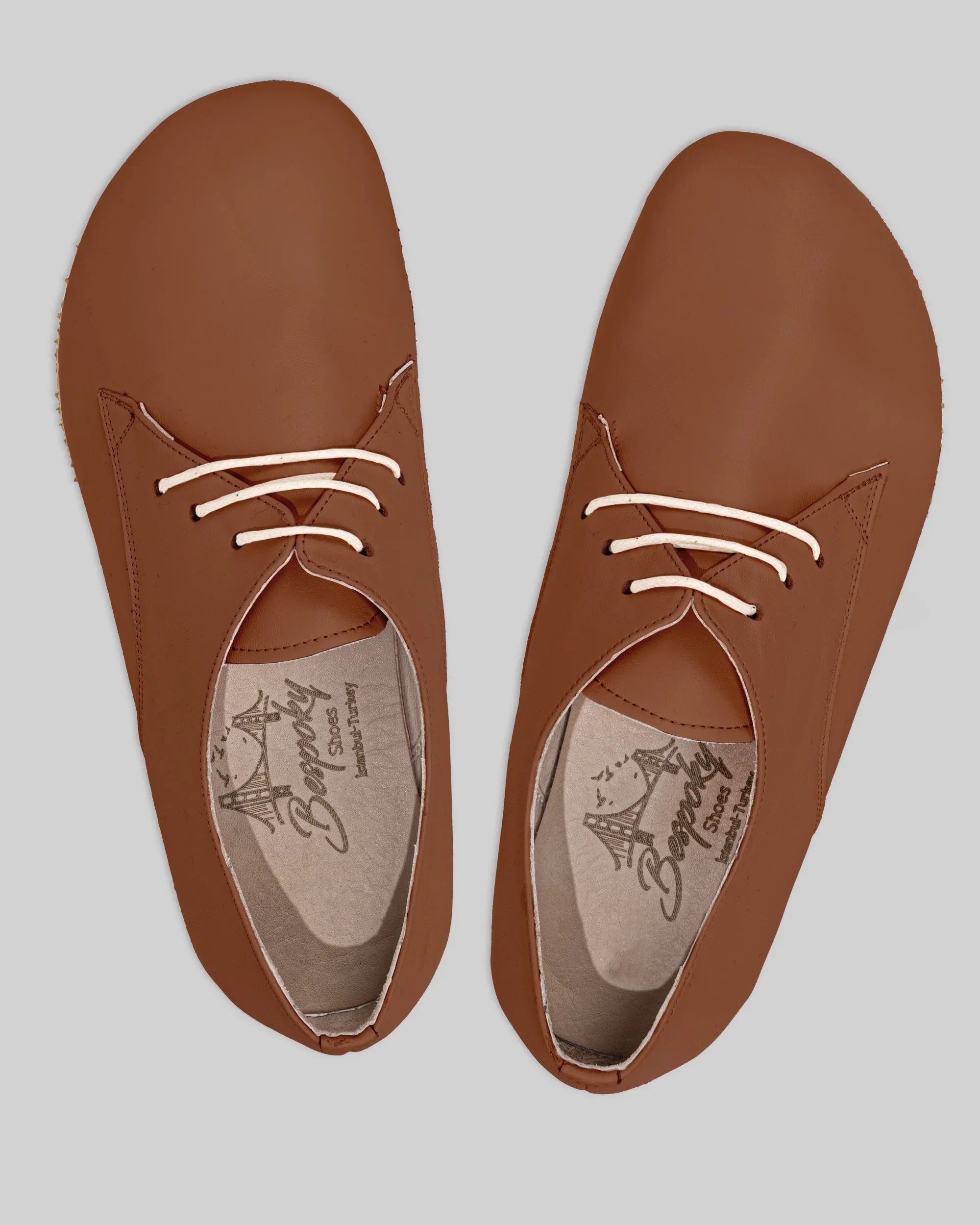 Back view Dark Brown Oxford Shoes - Calf Leather Handcrafted | Bespoky