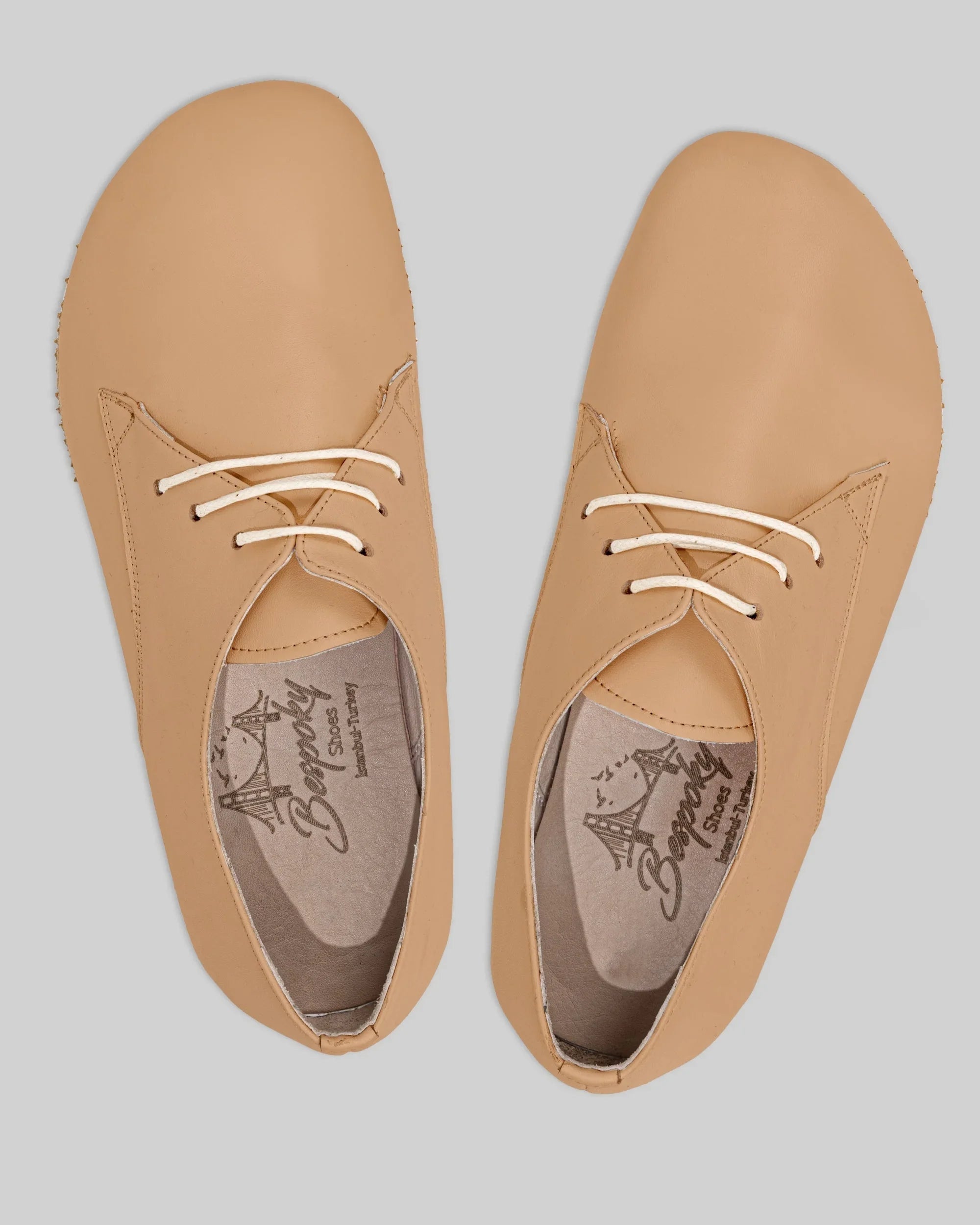 Back view Undyed Oxford Shoes - Calf Leather Handcrafted | Bespoky