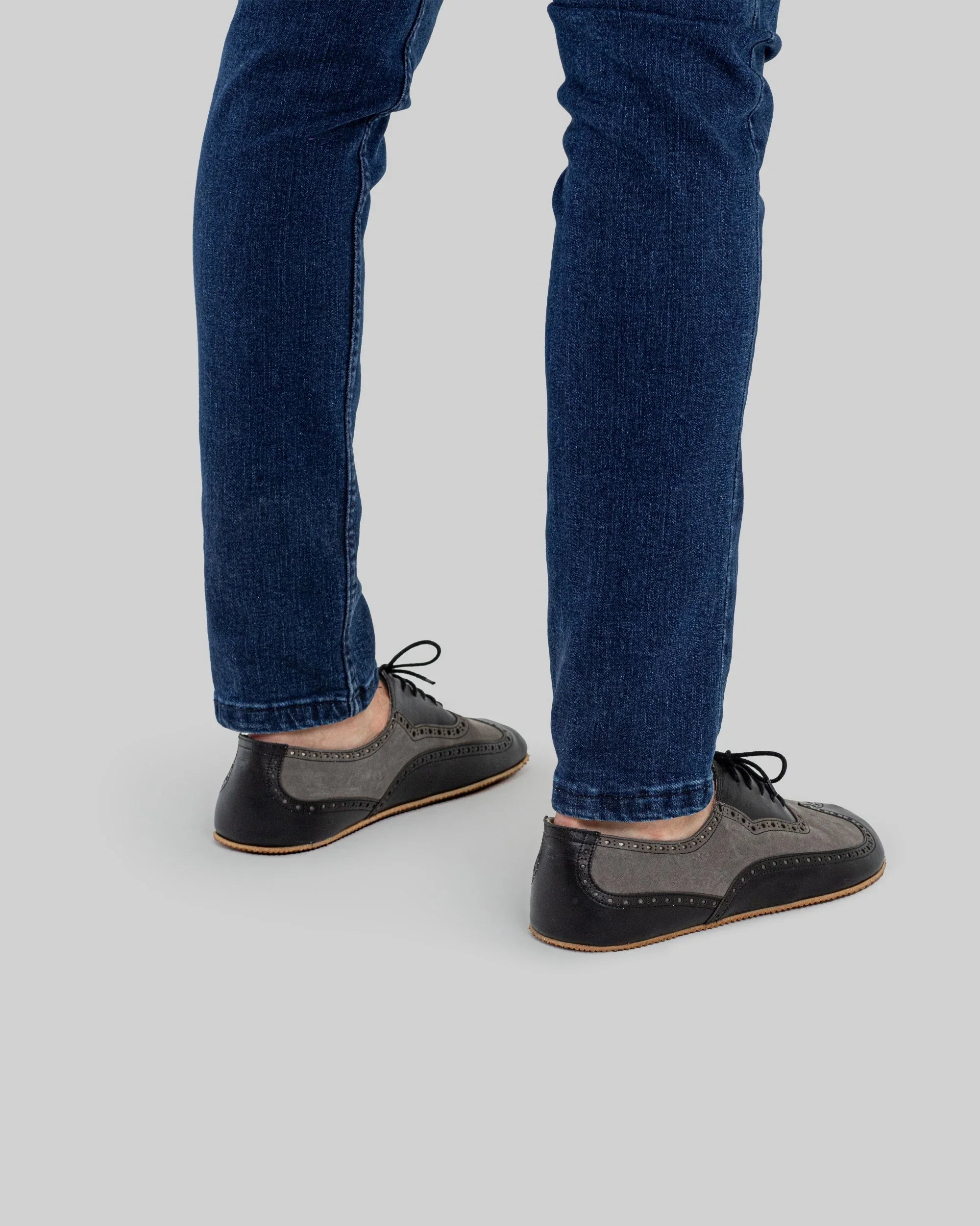 Top view Black Moccosin Shoes - Handcrafted Calf Leather | Bespoky