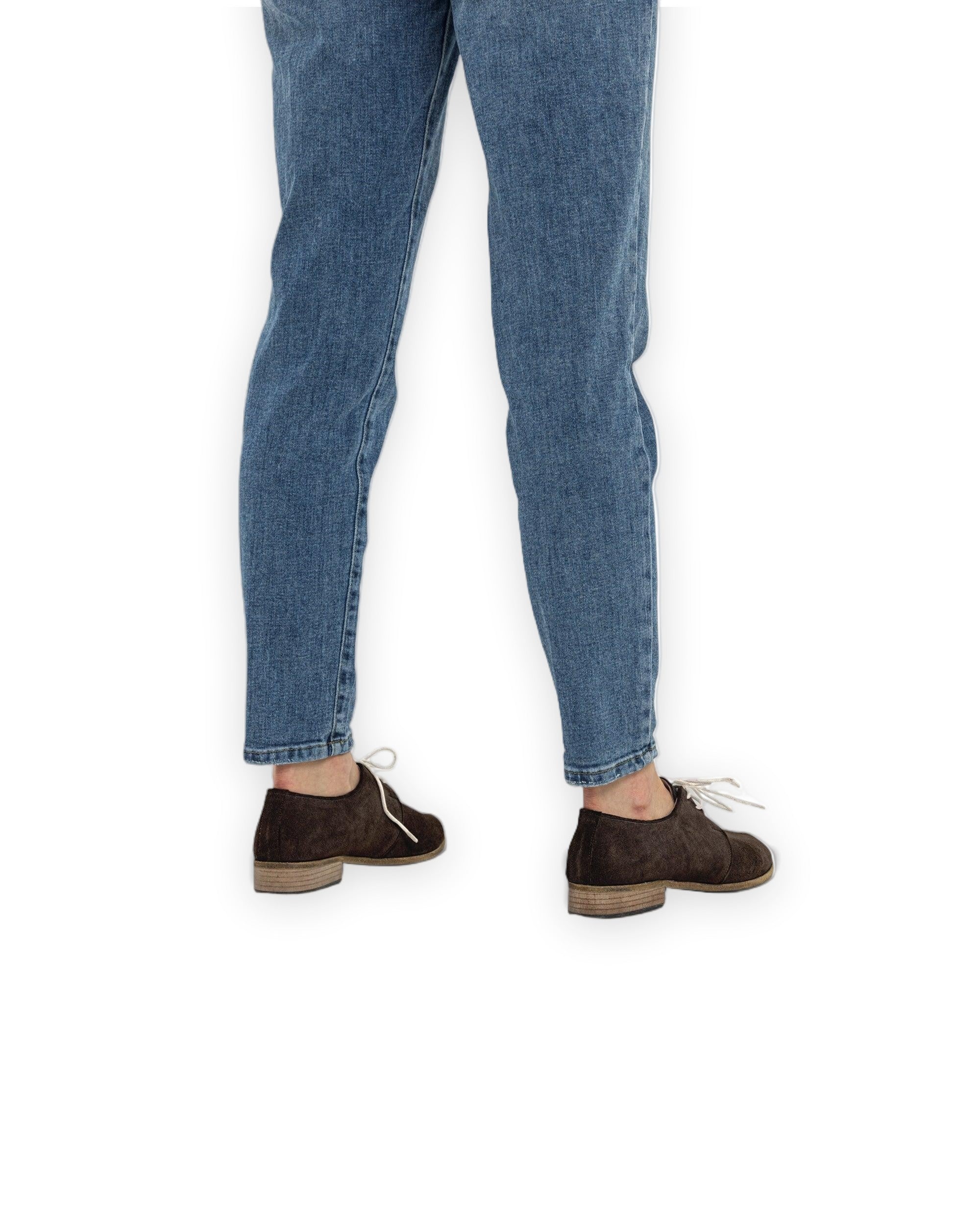Detail Brown Pointed Toe Oxford - Handcrafted Calf Leather Turkey | Bespoky