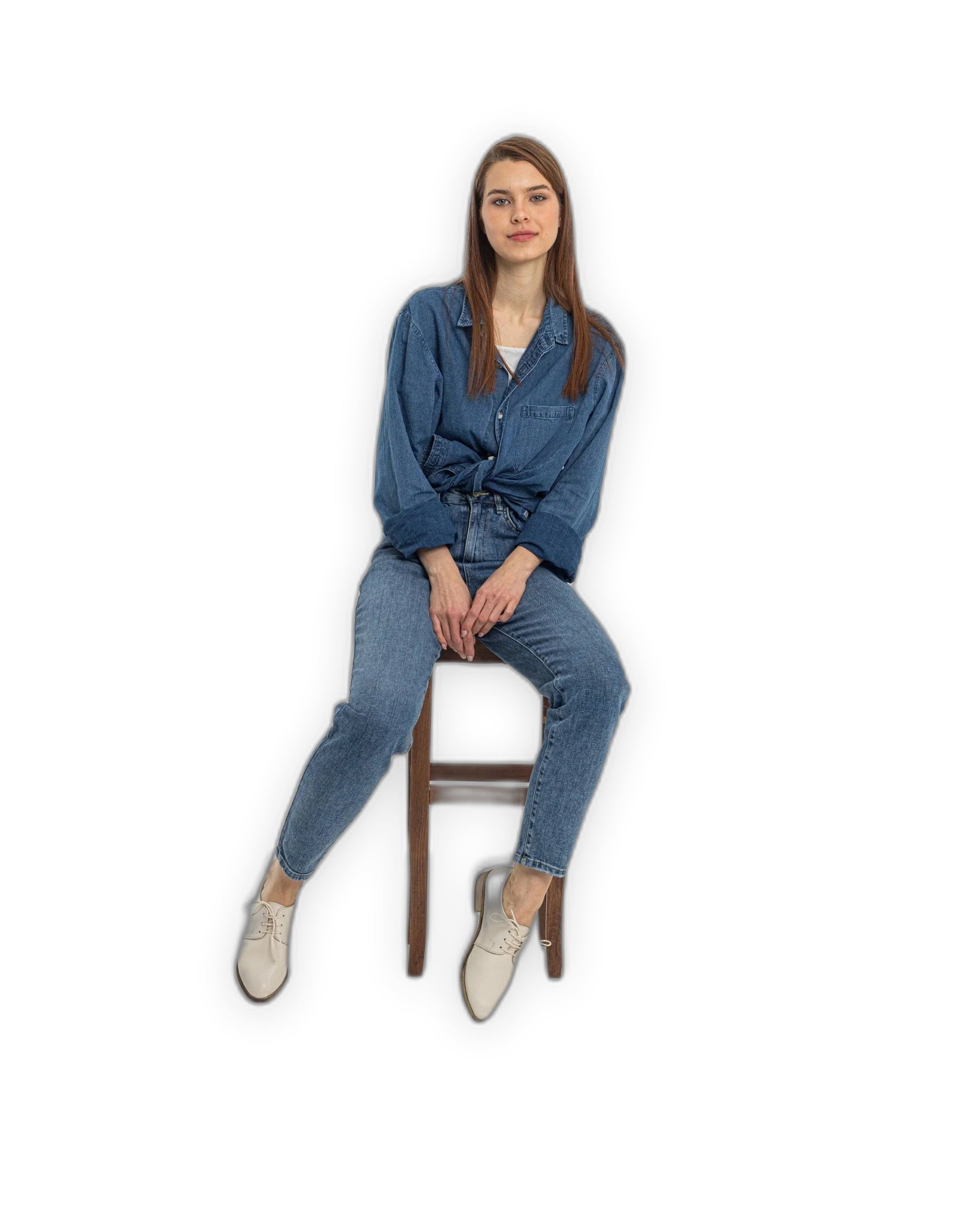 Detail Cream Pointed Toe Oxford - Handcrafted Calf Leather Turkey | Bespoky