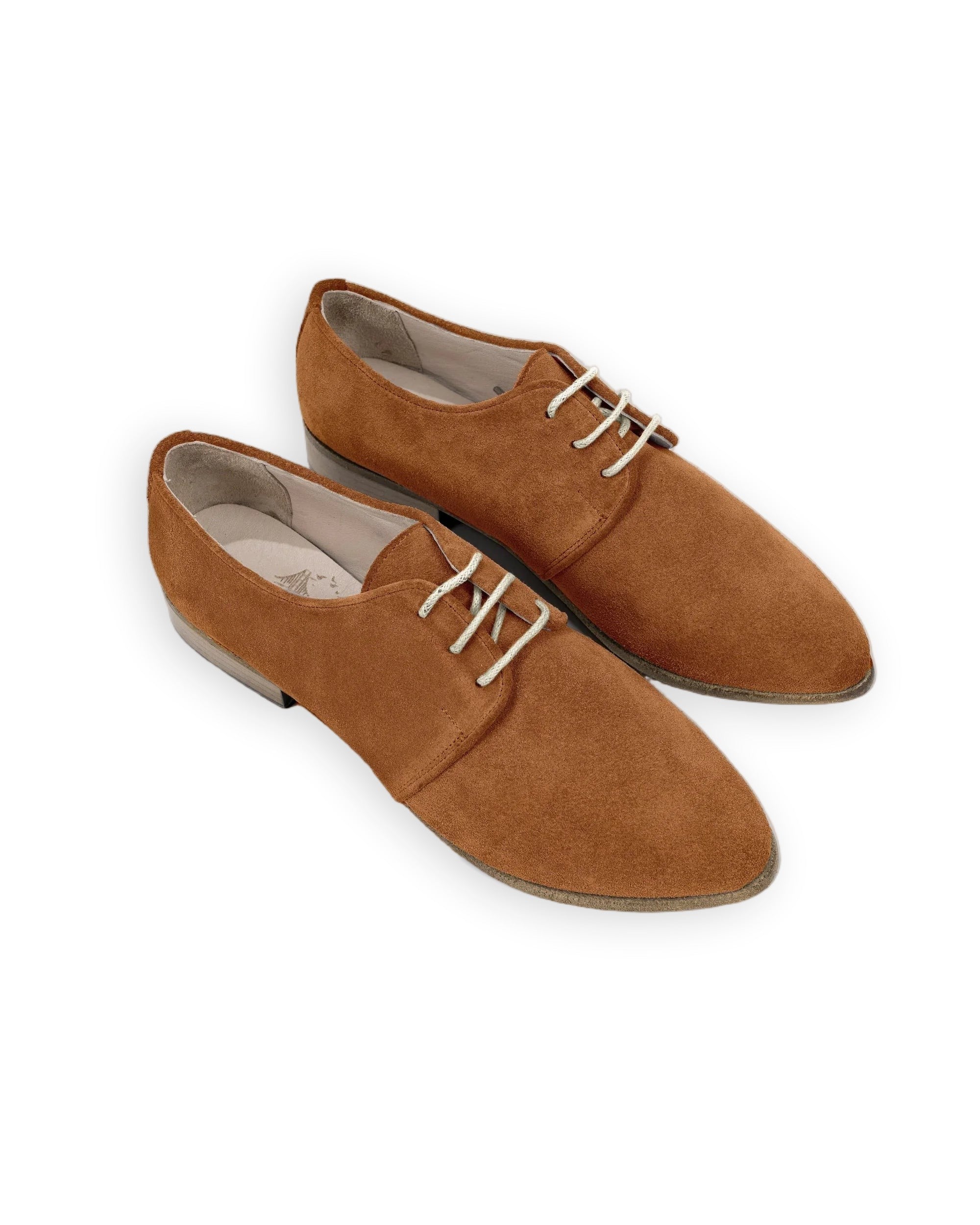Women's Leather Pointed Toe Oxford - Handcrafted Calf Leather Wide Toe Box | Bespoky