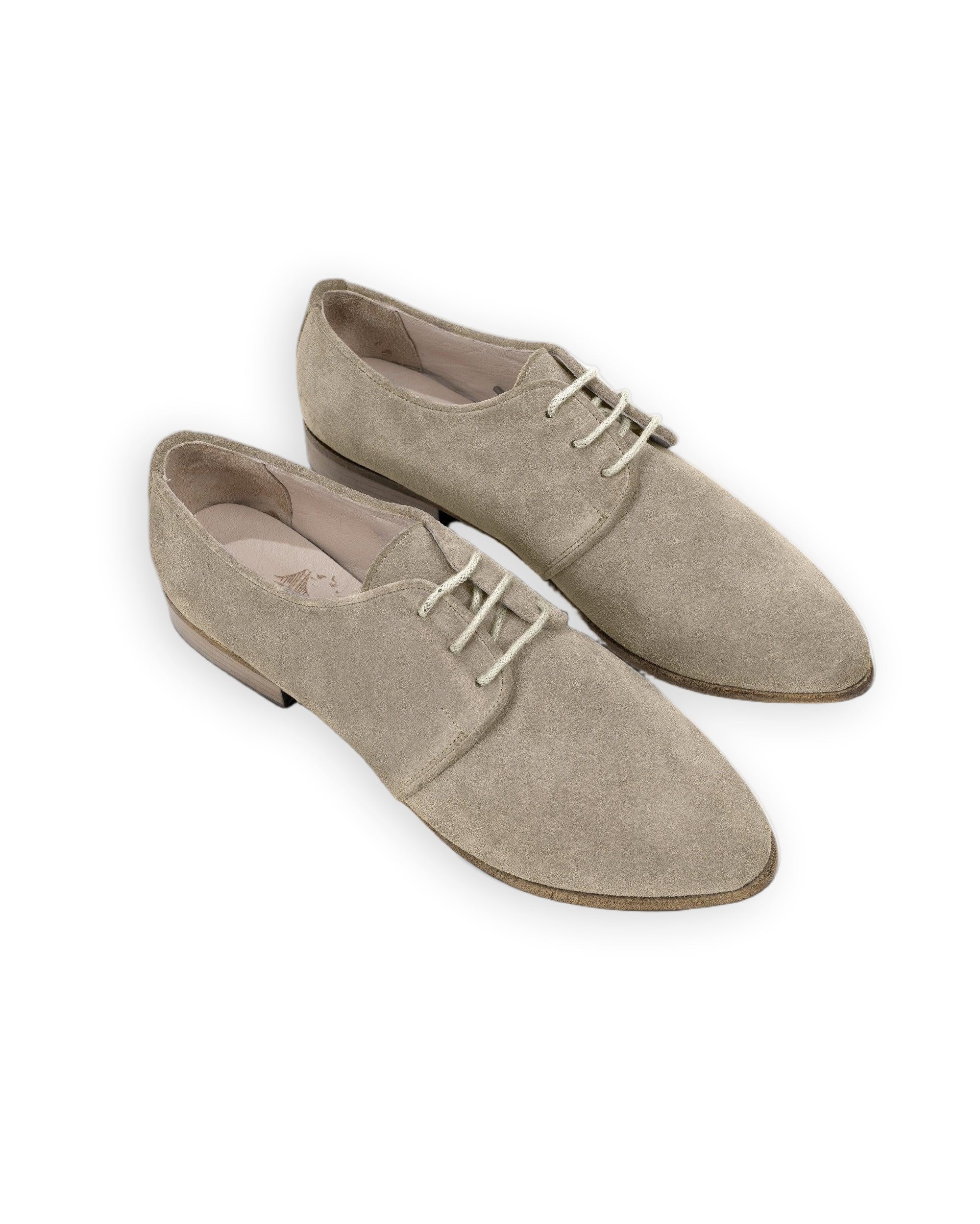 Women's Leather Pointed Toe Oxford - Handcrafted Calf Leather Wide Toe Box | Bespoky