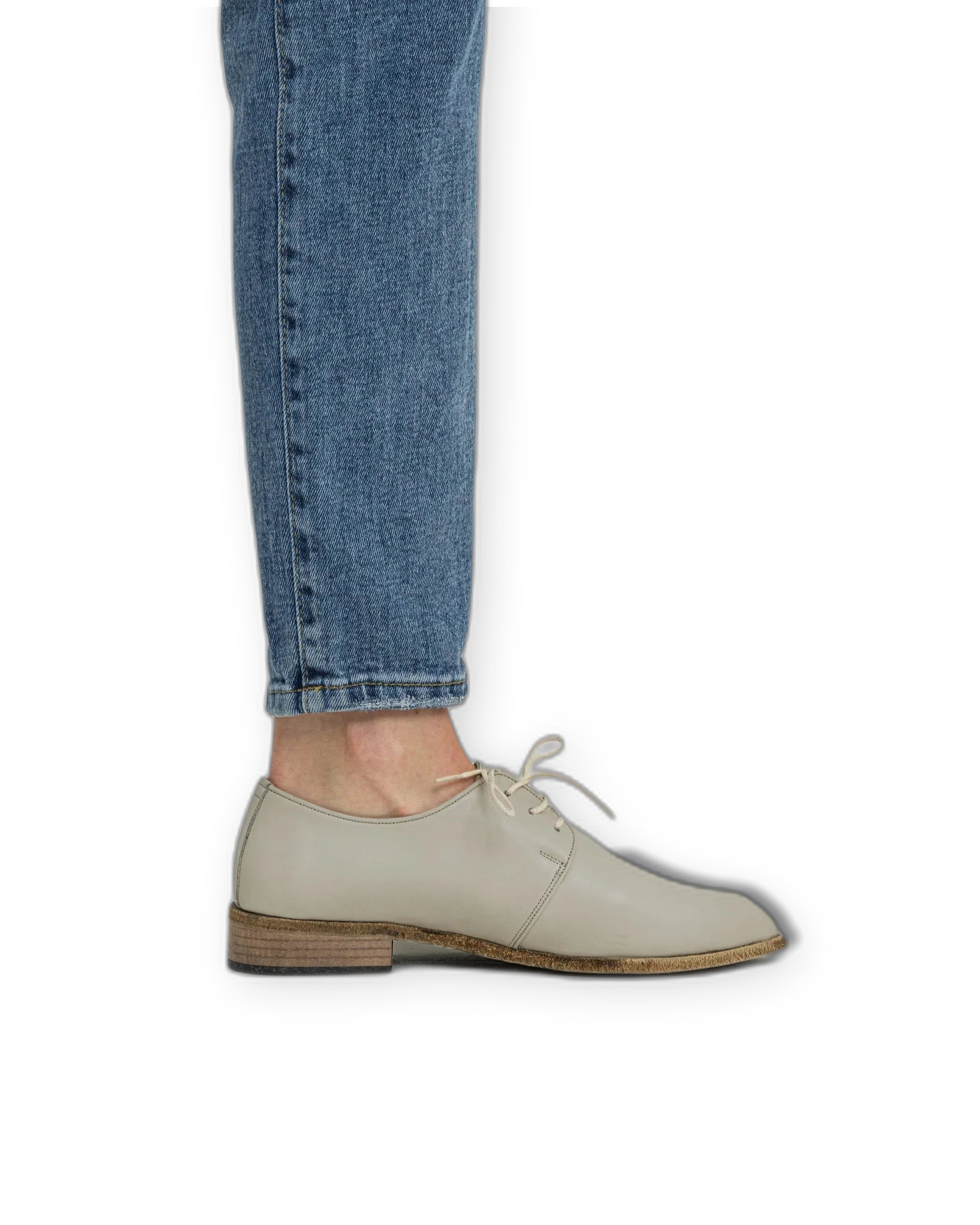 Sole detail Lucas Beige Pointed Toe Oxford - Zero Drop Calf Leather | Bespoky