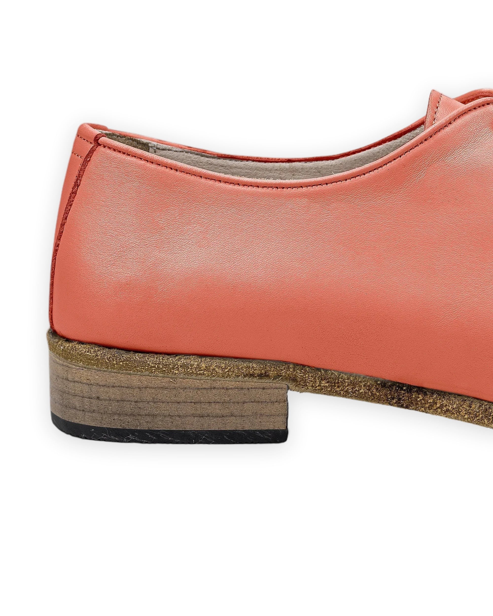 Top view Pomegranate Pointed Toe Oxford - Handcrafted Calf Leather | Bespoky