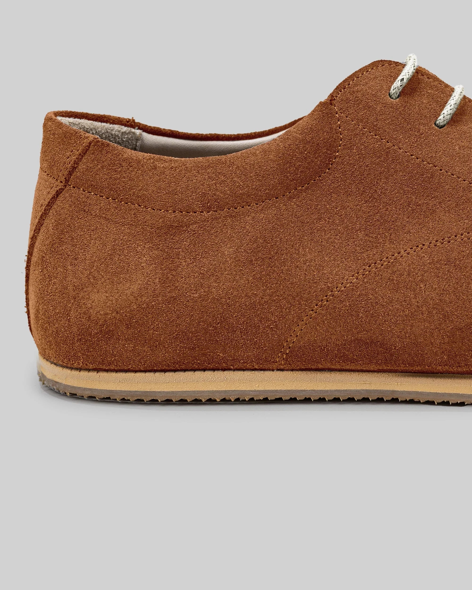 Side view Suede Barefoot Sneaker - Calf Leather Zero Drop | Bespoky