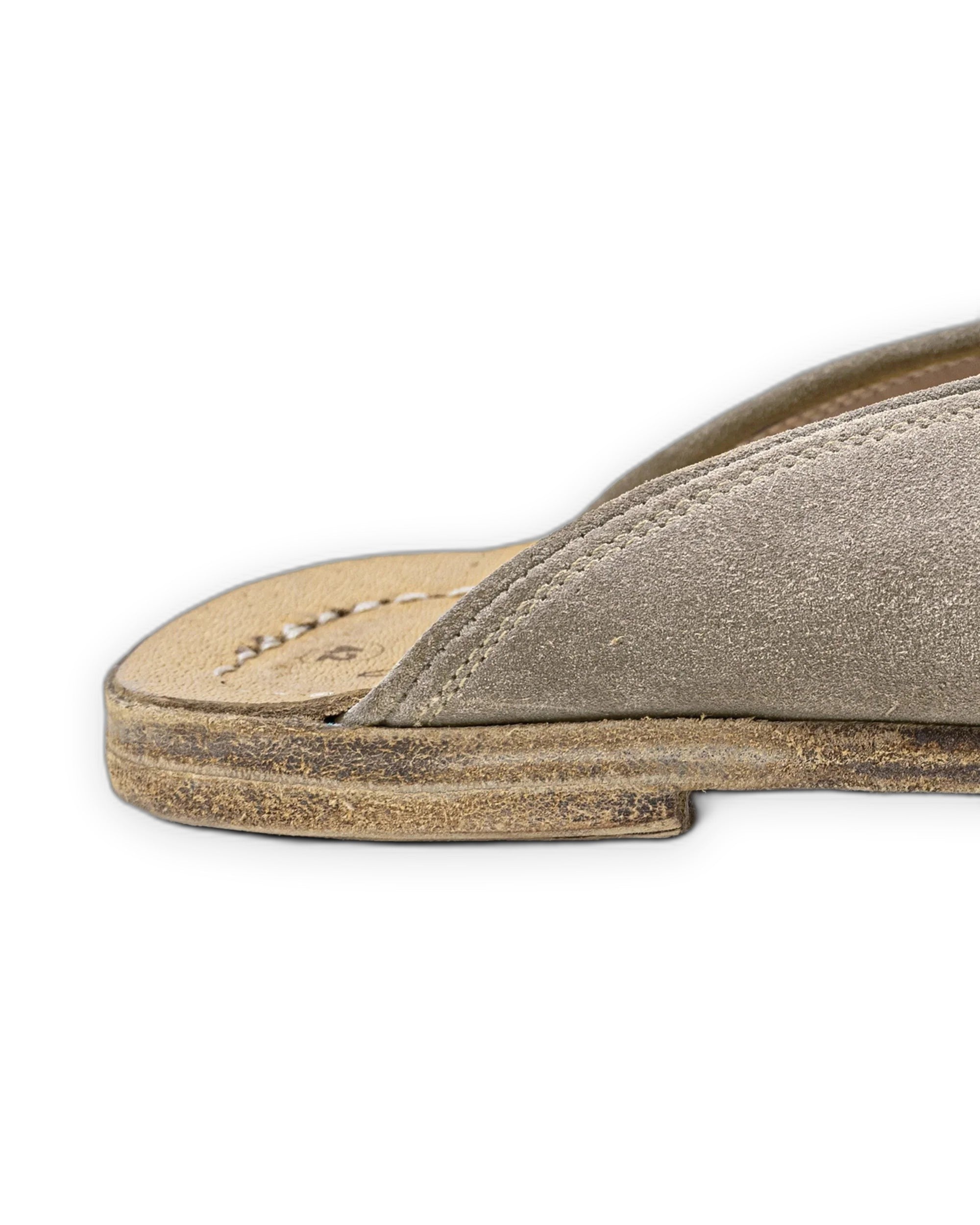 Side view Suede Slippers - Calf Leather Zero Drop | Bespoky