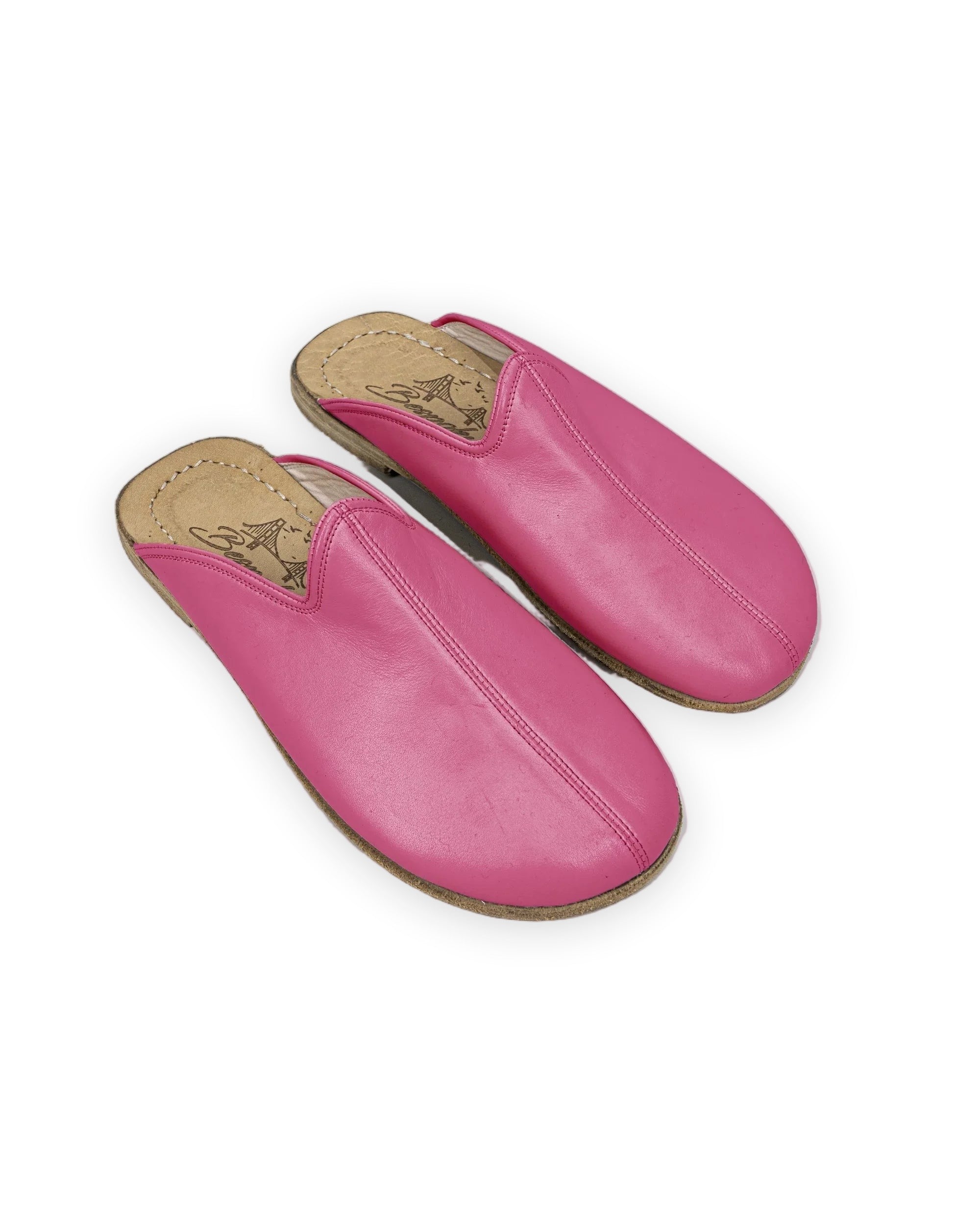 Women's Fuchsia Slippers - Handcrafted Calf Leather Wide Toe Box | Bespoky