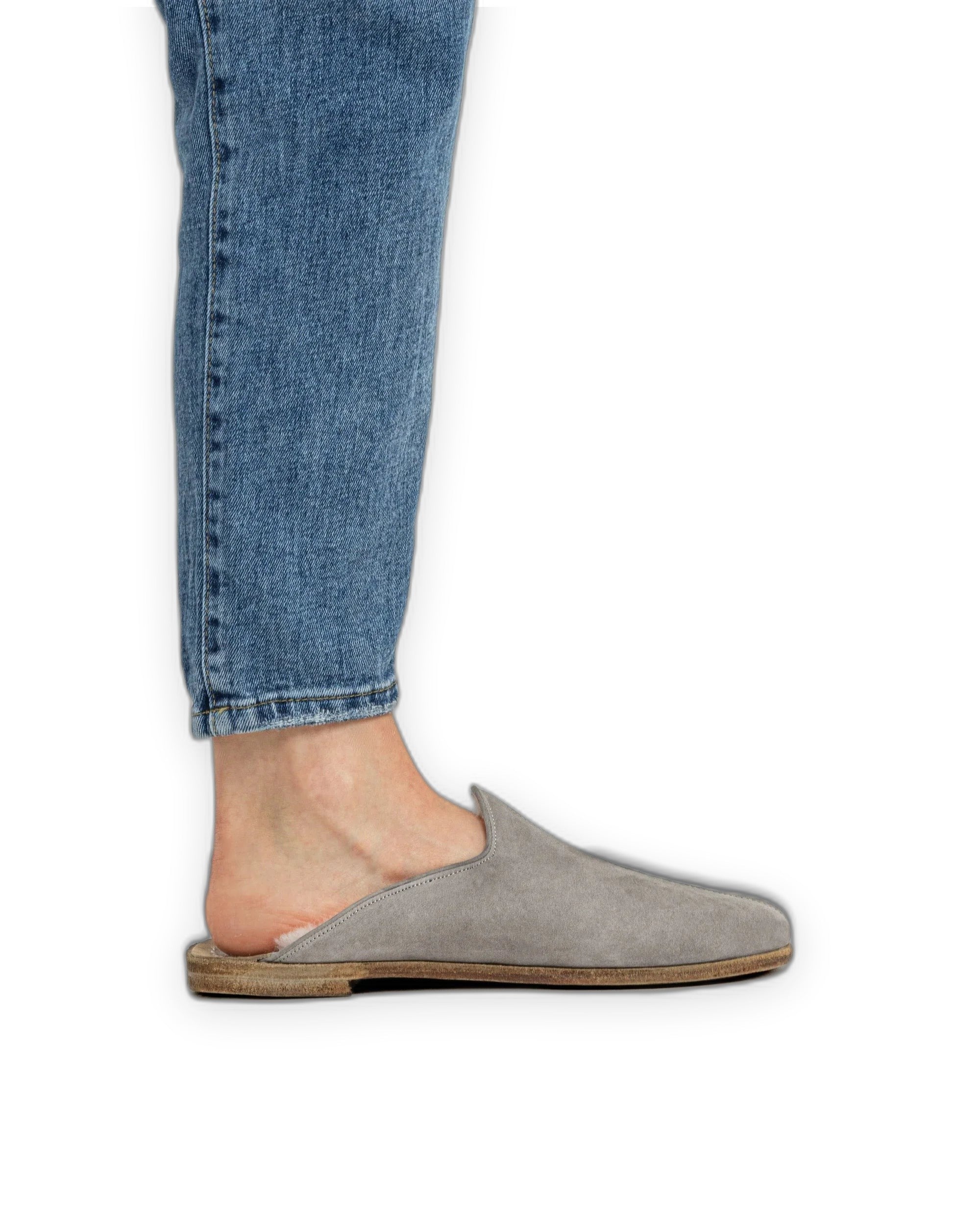 Detail Smoked Slippers - Handcrafted Calf Leather Turkey | Bespoky