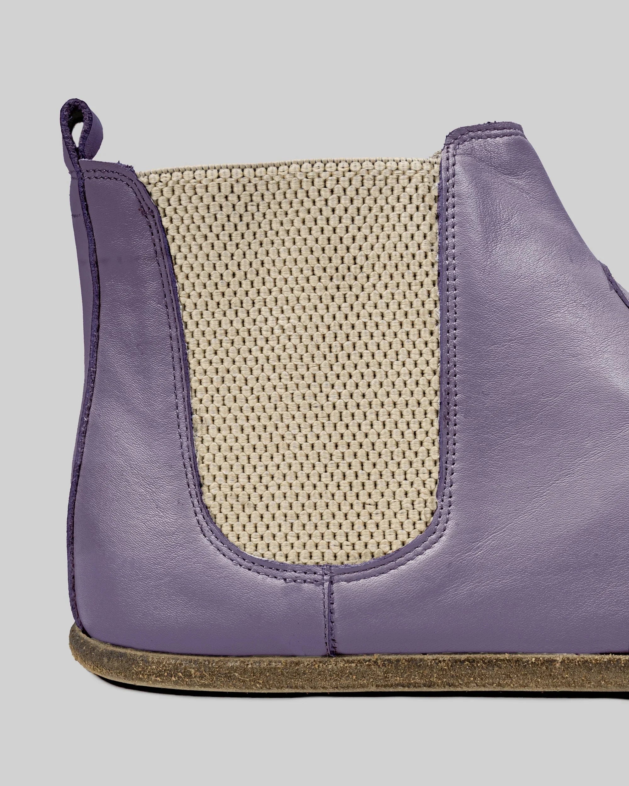 Top view Purple Chelsea Boots - Handcrafted Calf Leather | Bespoky