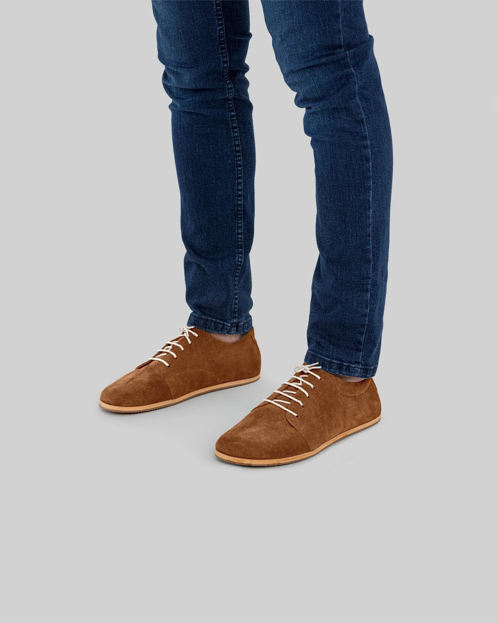 Top view Suede Barefoot Sneaker - Handcrafted Calf Leather | Bespoky