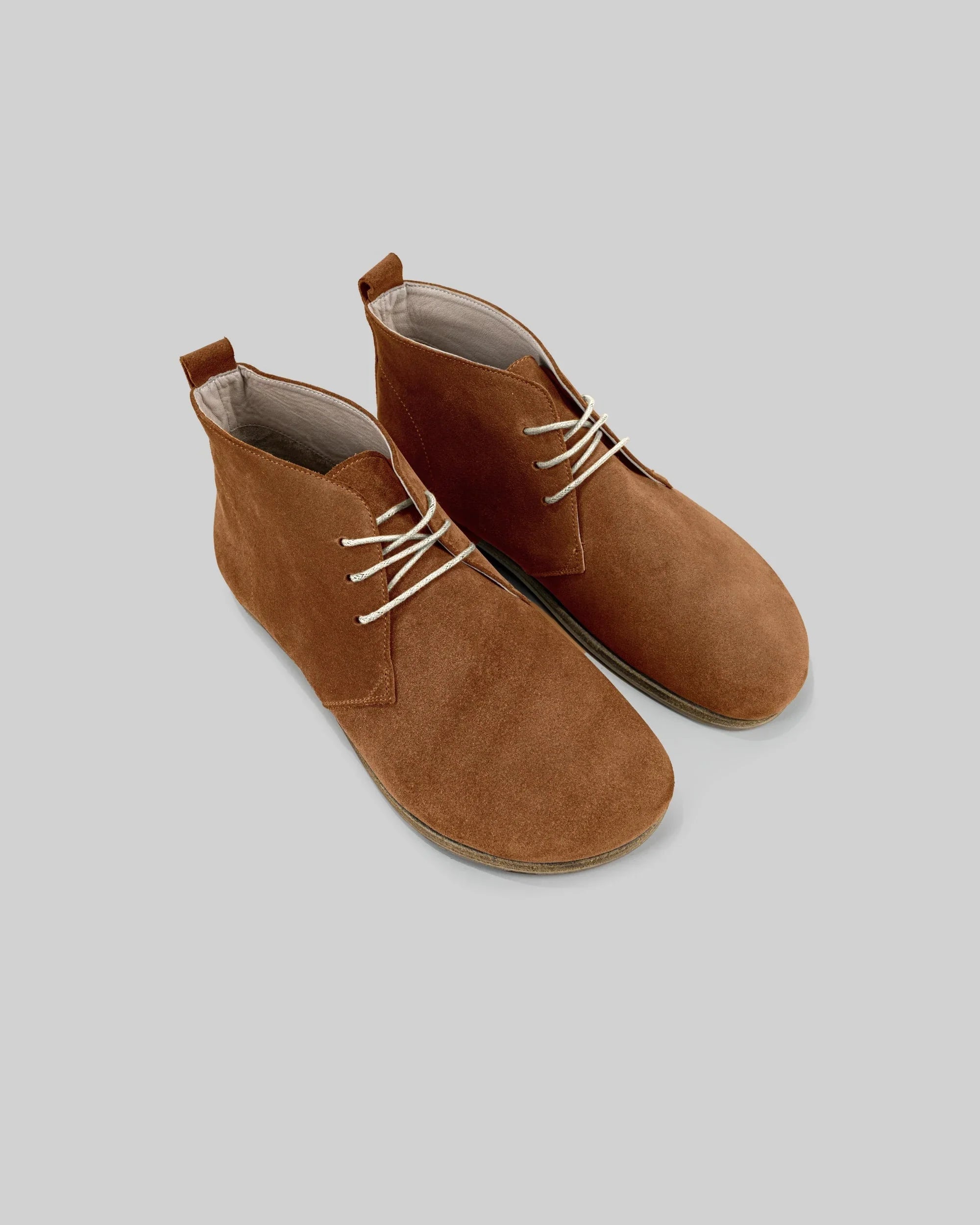 Women's Suede Ankle Boots - Handcrafted Calf Leather Wide Toe Box | Bespoky