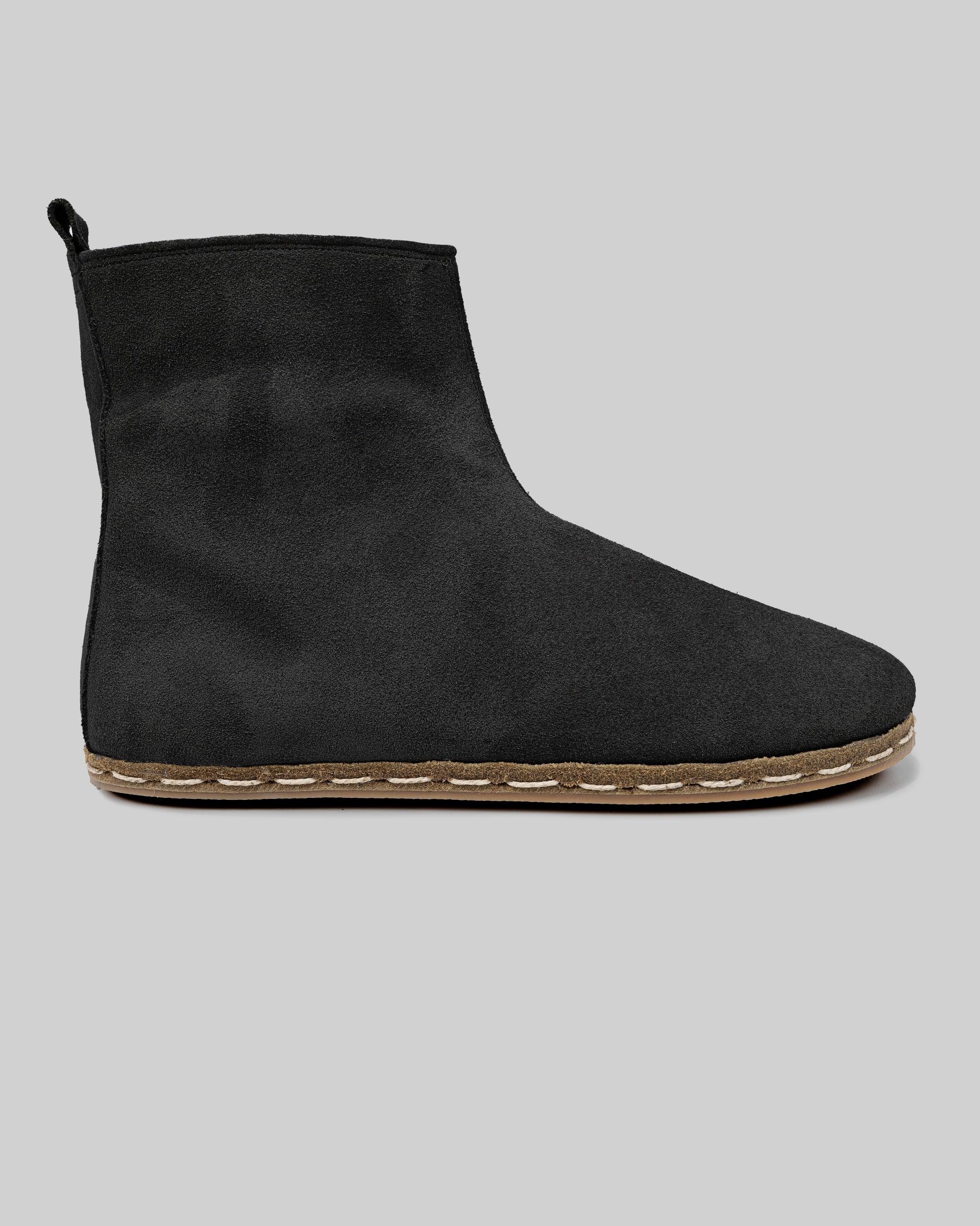 Side view Black Chelsea Boots - Calf Leather Zero Drop | Bespoky