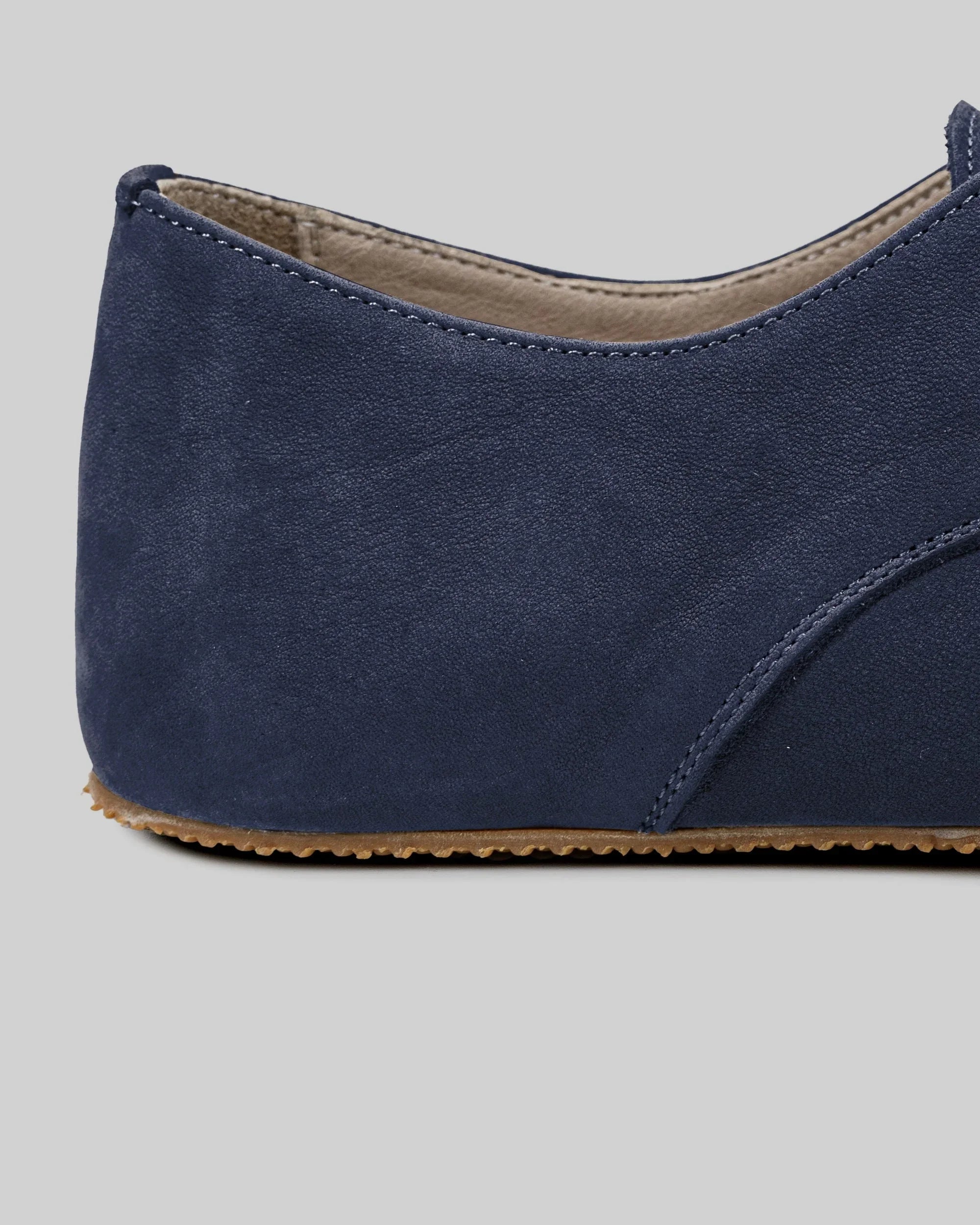 Top view Navy Oxford Shoes - Handcrafted Calf Leather | Bespoky