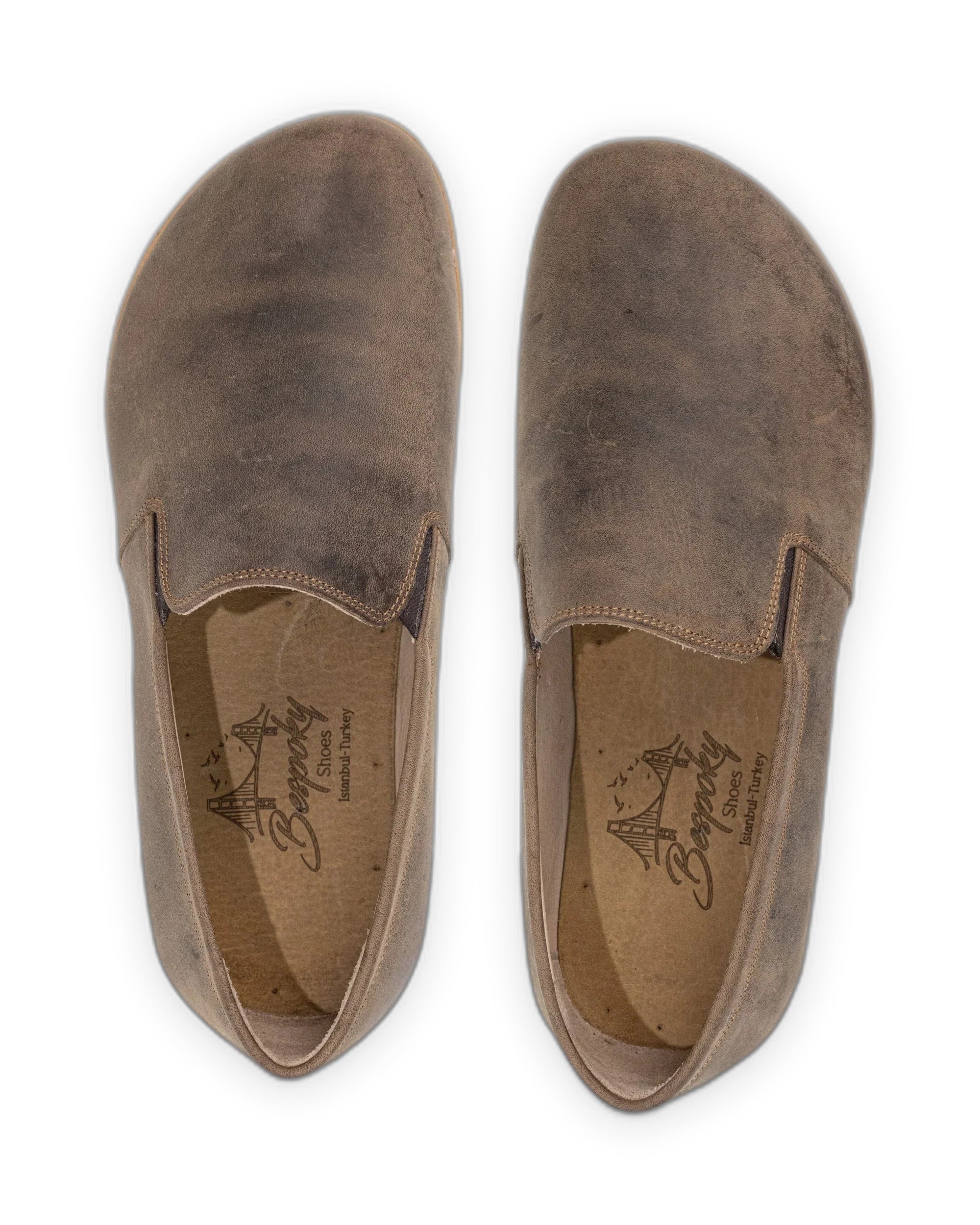 Side view Leather Barefoot Shoes - Calf Leather Zero Drop | Bespoky