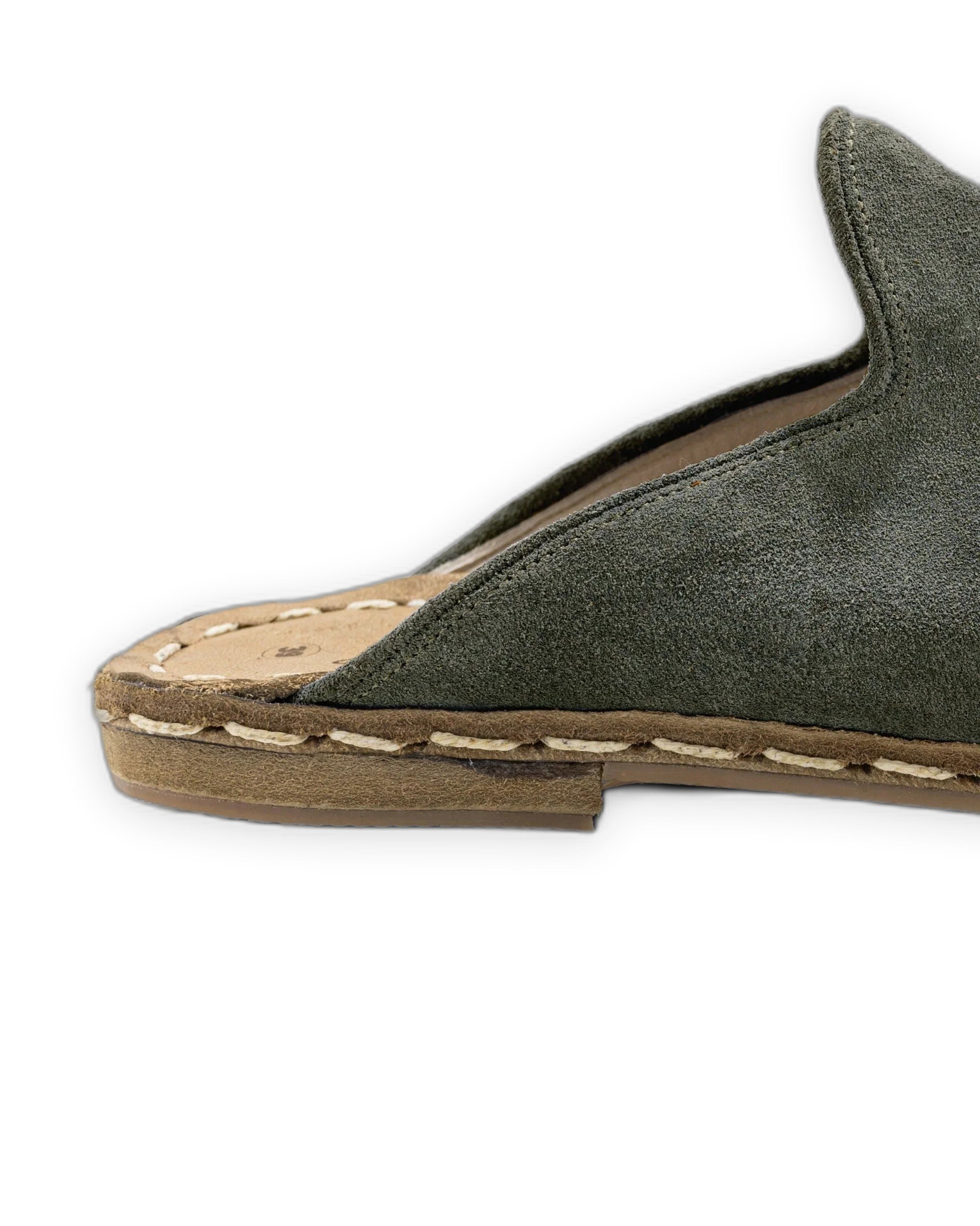 Side view Suede Slippers - Calf Leather Zero Drop | Bespoky