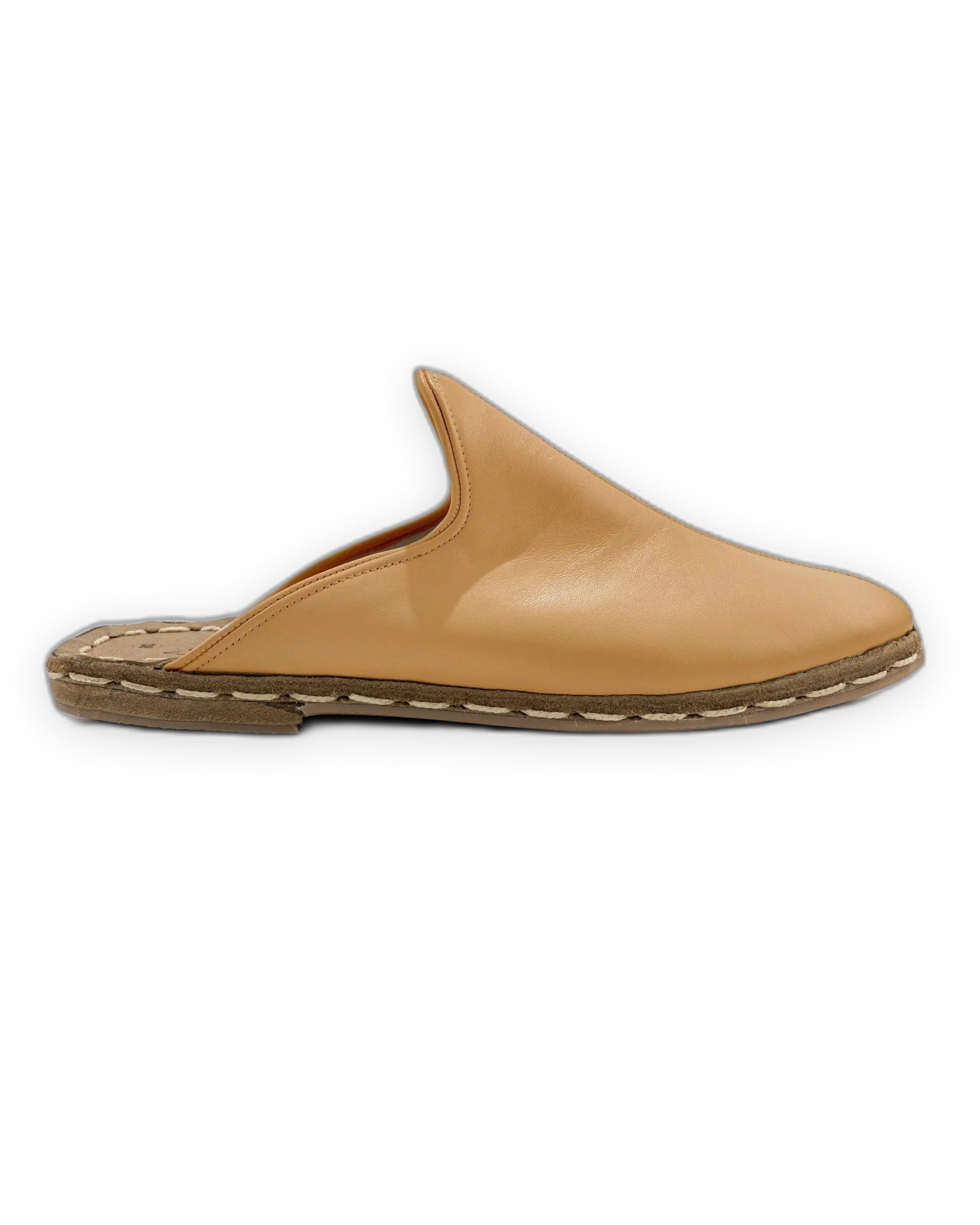 Top view Melon Yellow Slippers - Handcrafted Calf Leather | Bespoky