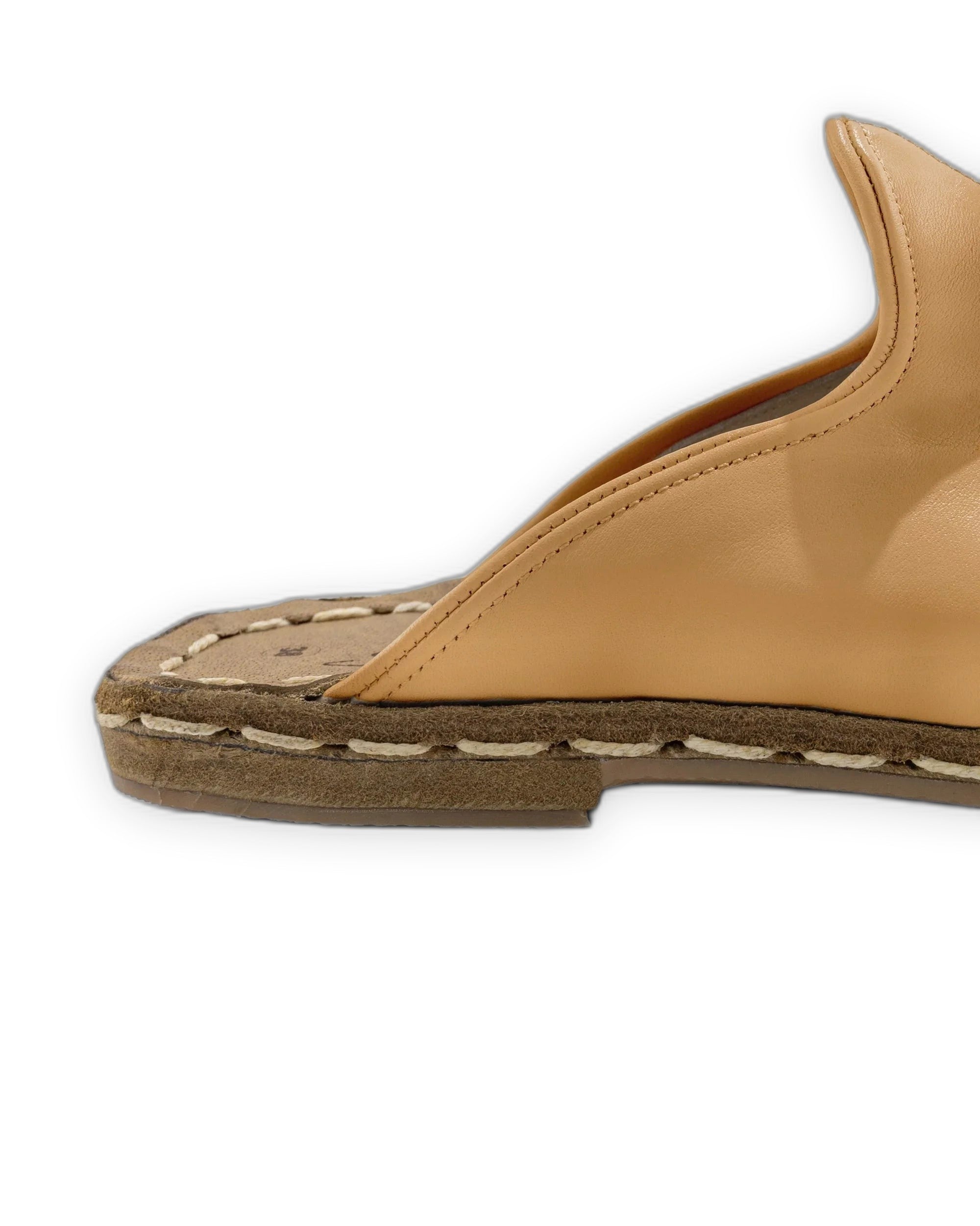 Top view Melon Yellow Slippers - Handcrafted Calf Leather | Bespoky