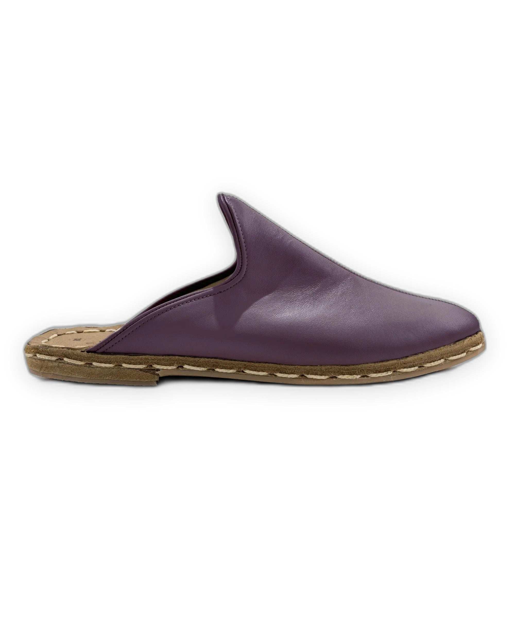 Top view Purple Slippers - Handcrafted Calf Leather | Bespoky
