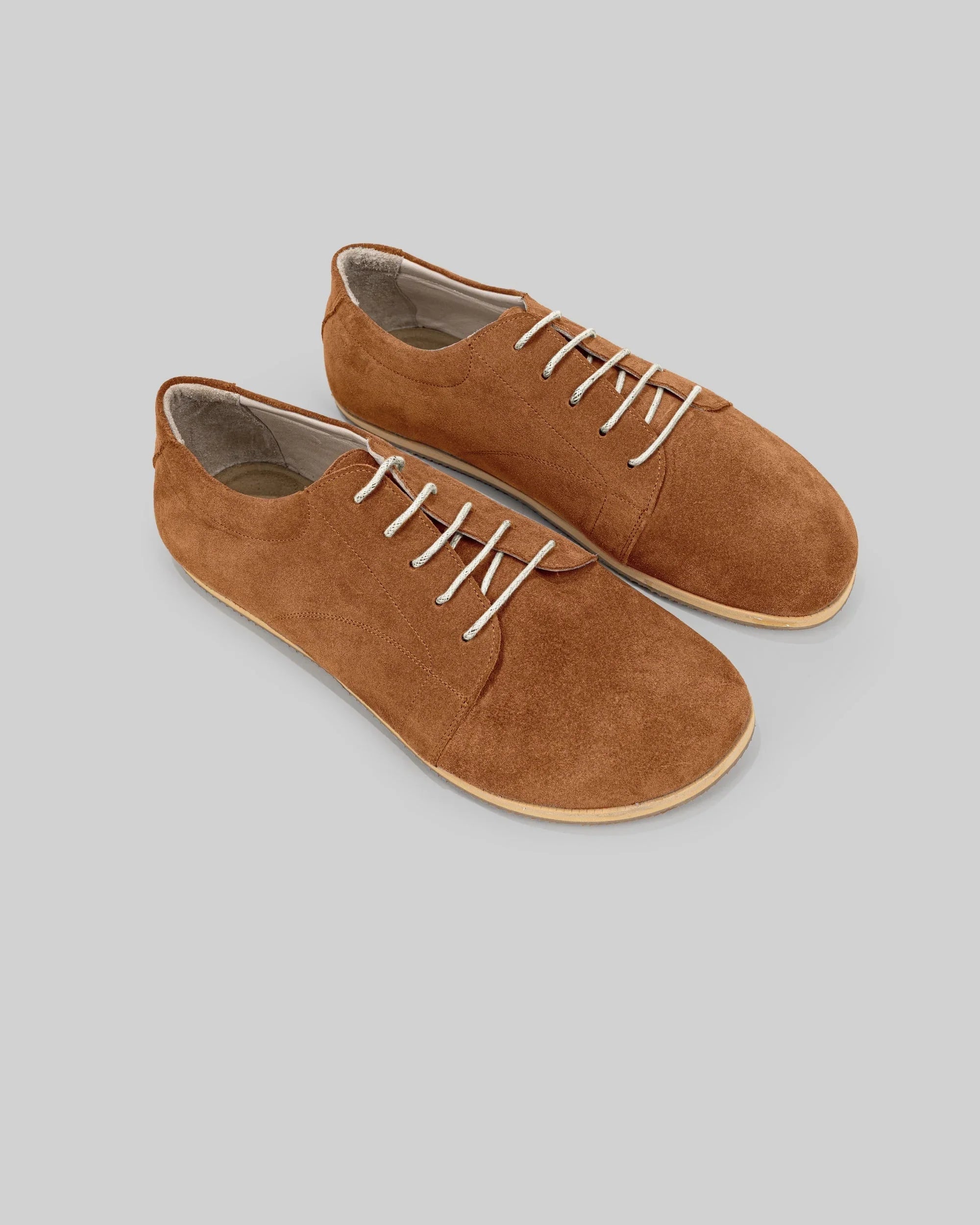 Men's Suede Barefoot Sneaker - Handcrafted Calf Leather Wide Toe Box | Bespoky