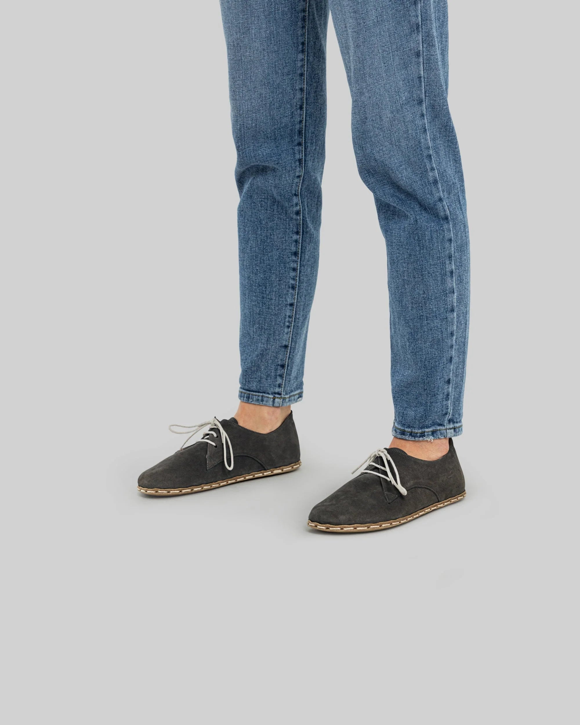 Top view Smoked Oxford Shoes - Handcrafted Calf Leather | Bespoky