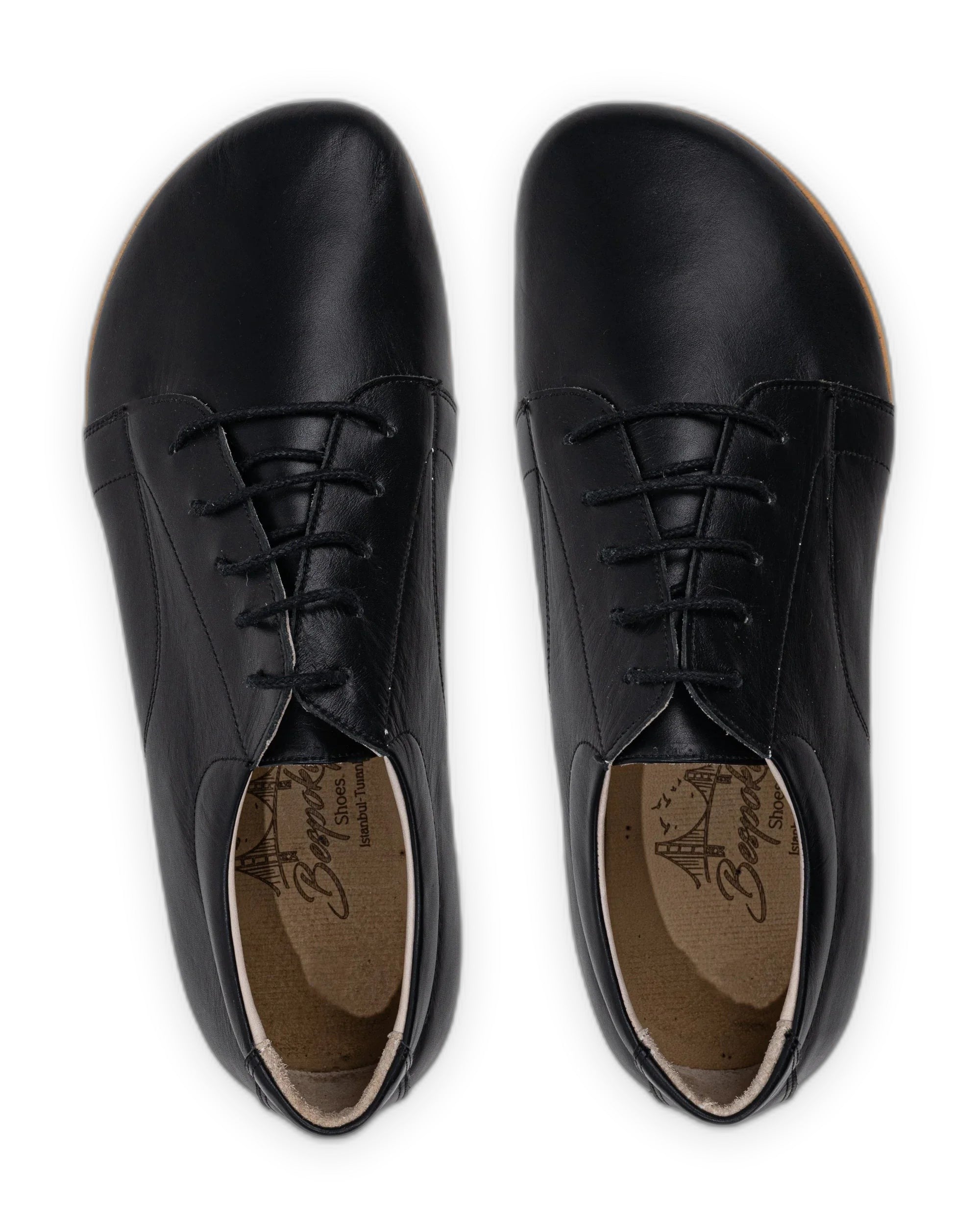 Detail Black Barefoot Sneaker - Handcrafted Calf Leather Turkey | Bespoky