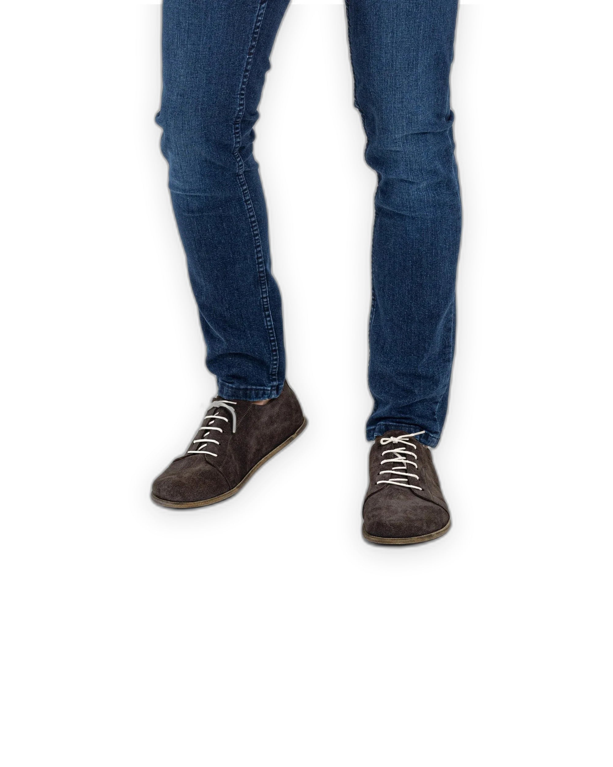 Detail Brown Suede Barefoot Sneaker - Handcrafted Calf Leather Turkey | Bespoky