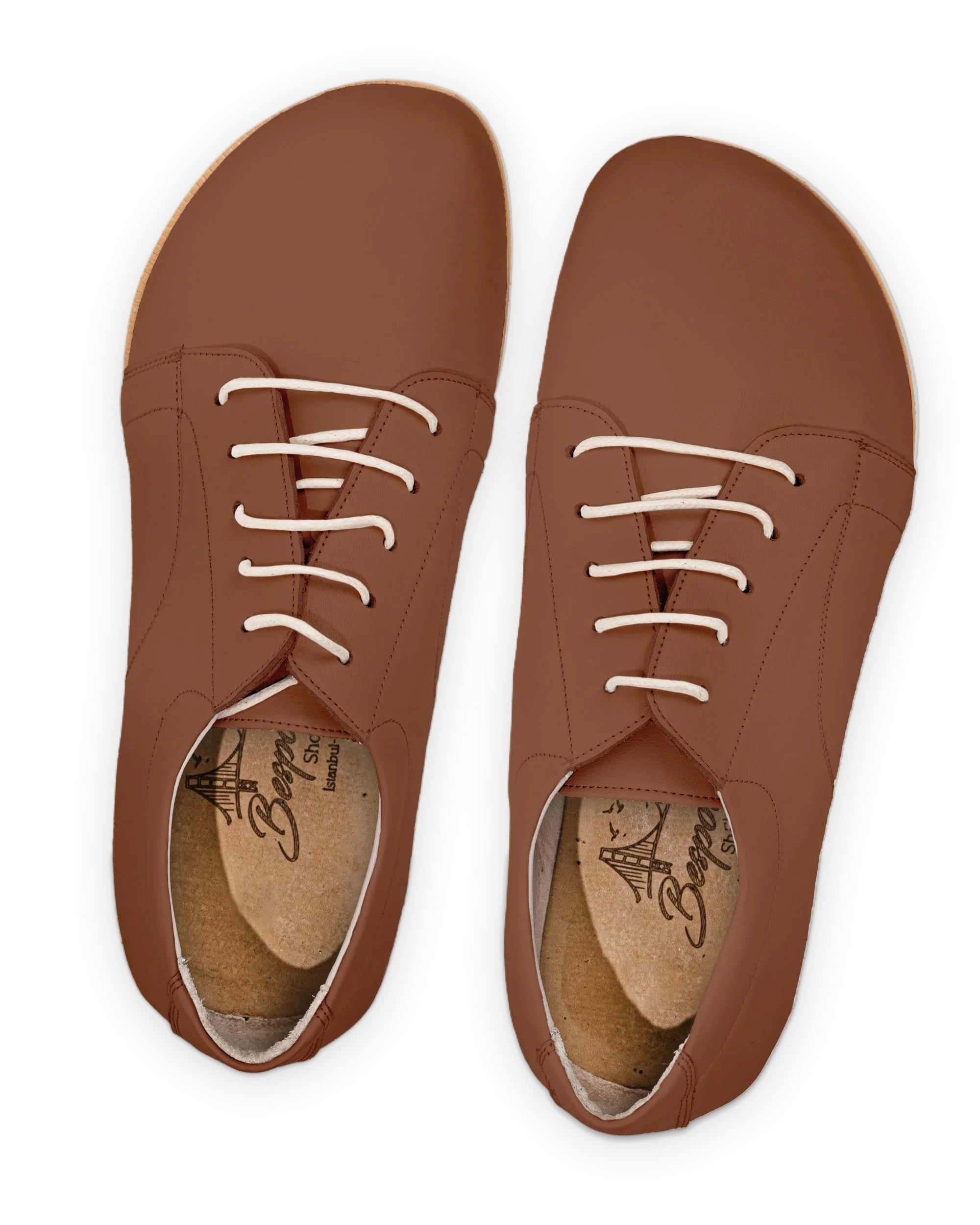 Men's Dark Brown Barefoot Sneaker - Handcrafted Calf Leather Wide Toe Box | Bespoky