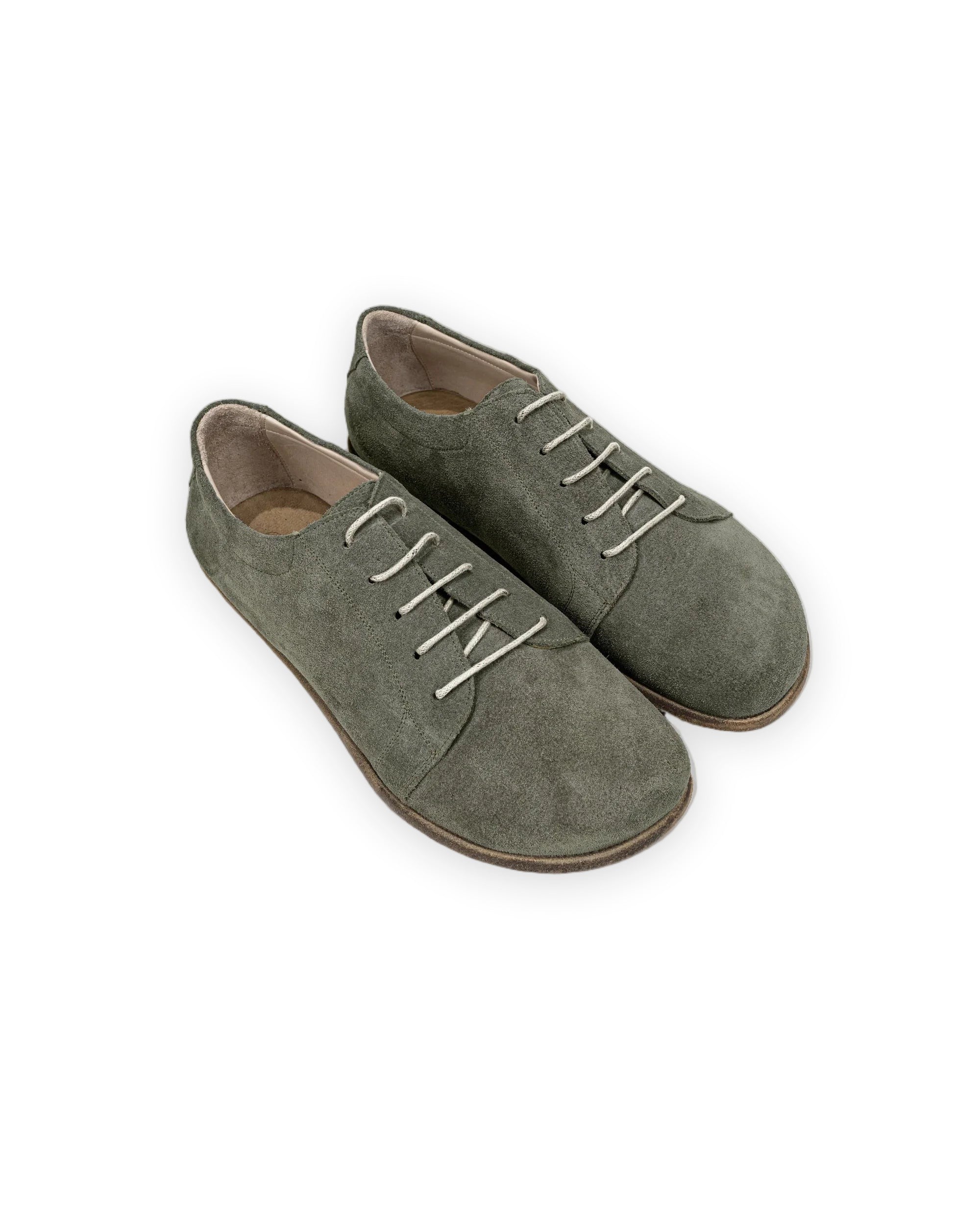 Men's Suede Barefoot Sneaker - Handcrafted Calf Leather Wide Toe Box | Bespoky