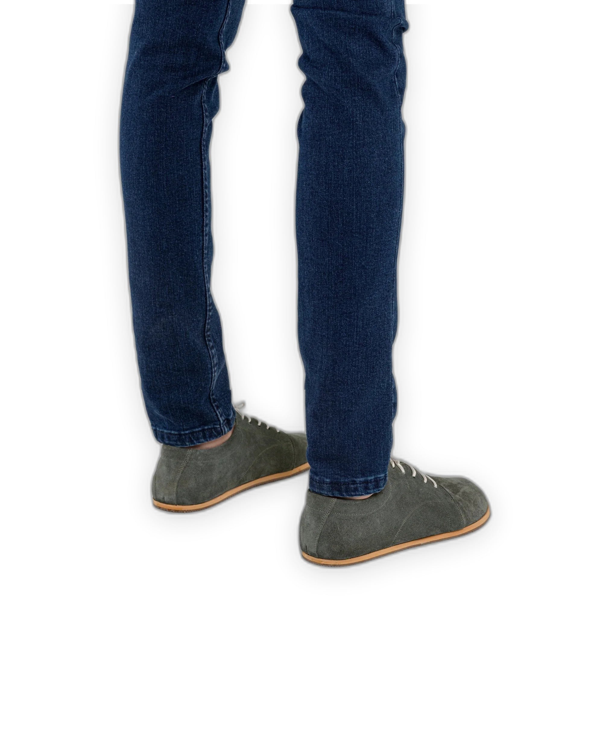 Top view Suede Barefoot Sneaker - Handcrafted Calf Leather | Bespoky