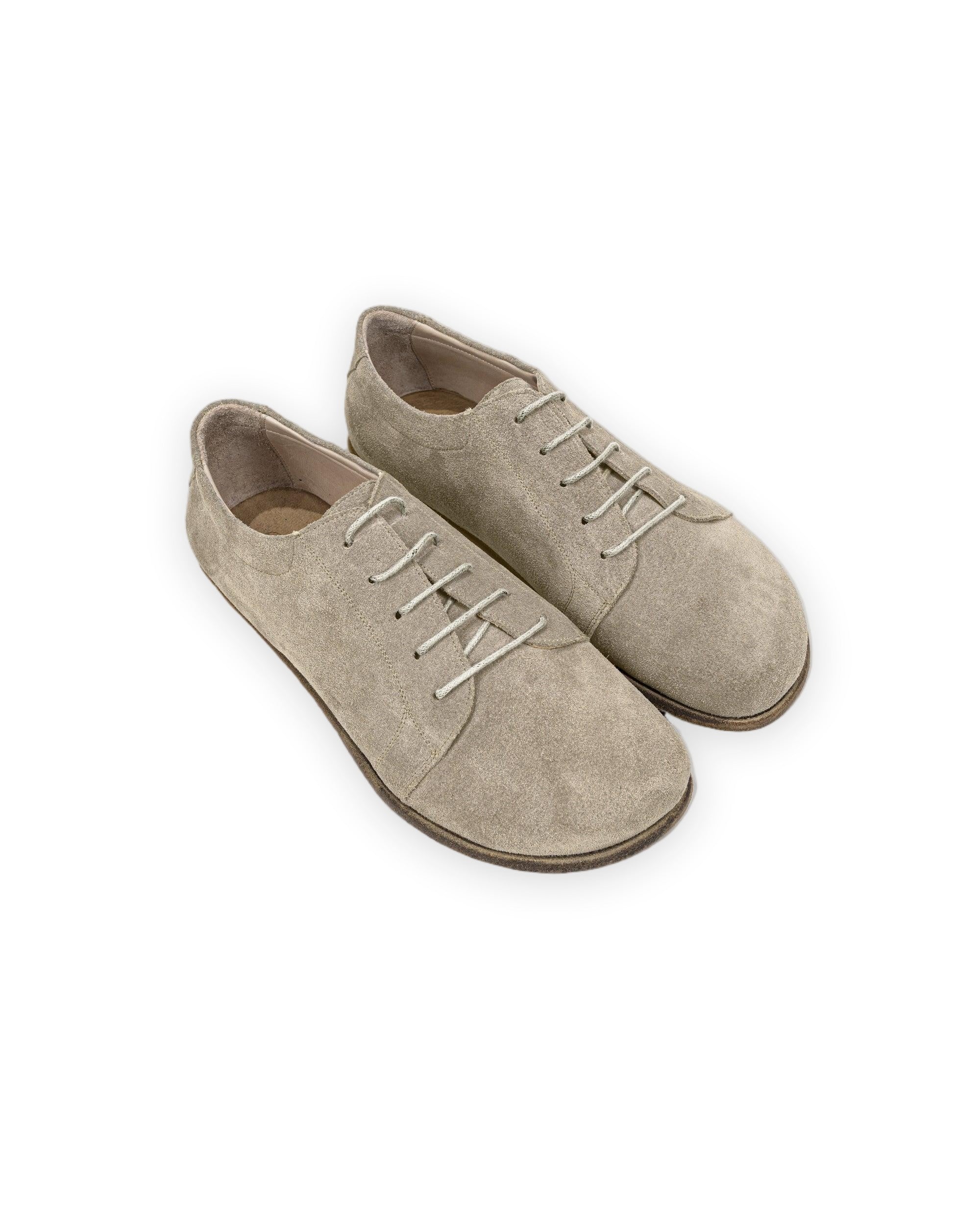 Men's Suede Barefoot Sneaker - Handcrafted Calf Leather Wide Toe Box | Bespoky