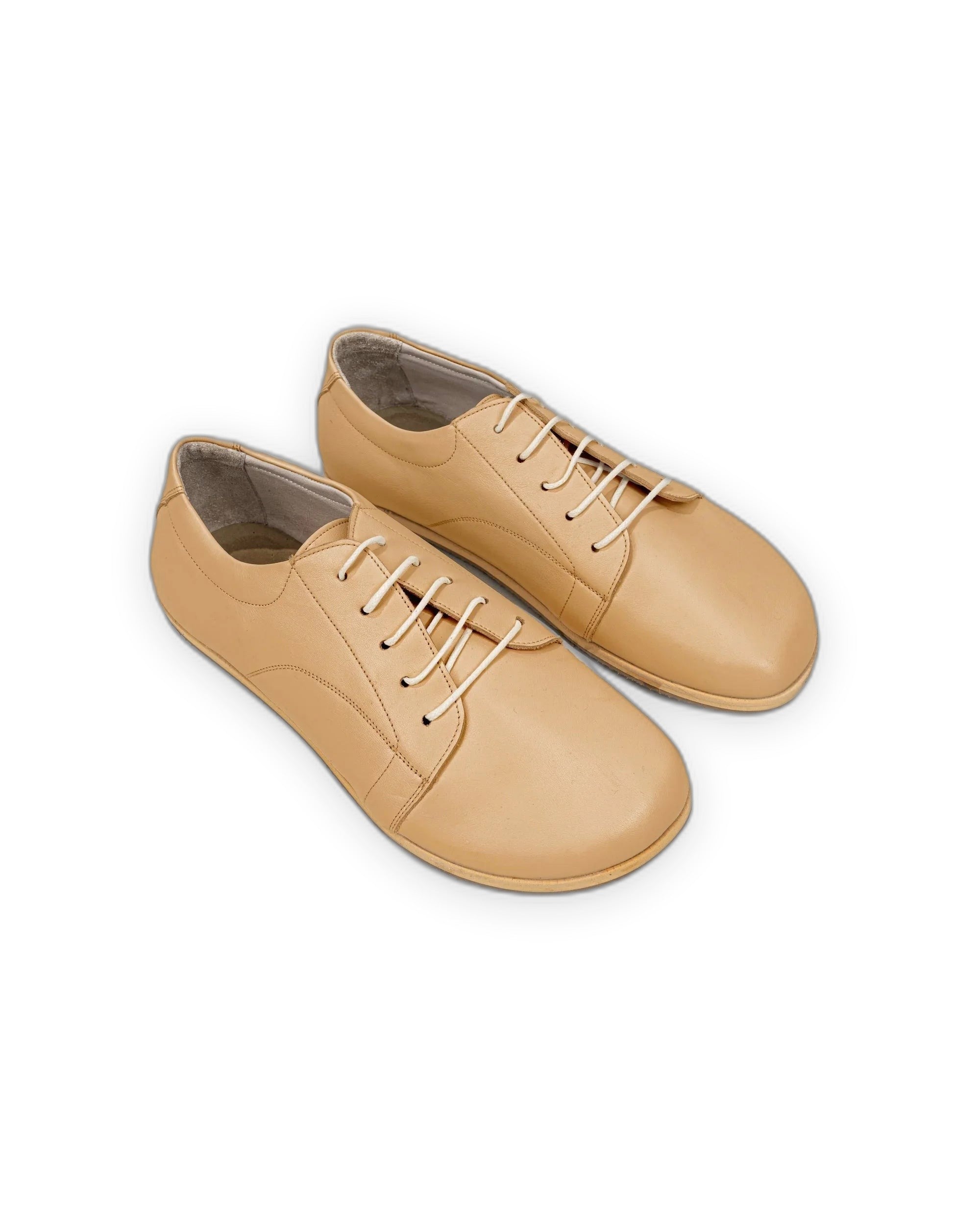 Men's Melon Yellow Barefoot Sneaker - Handcrafted Calf Leather Wide Toe Box | Bespoky